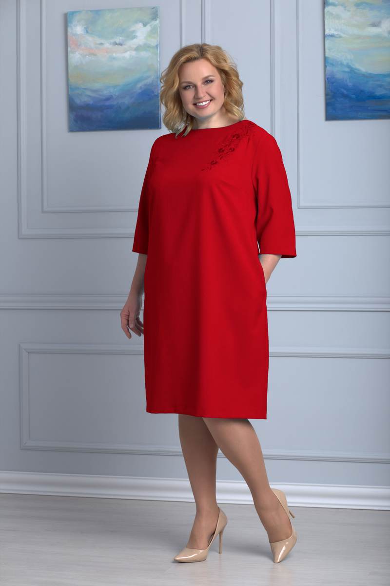 Платья Anelli 334 красный