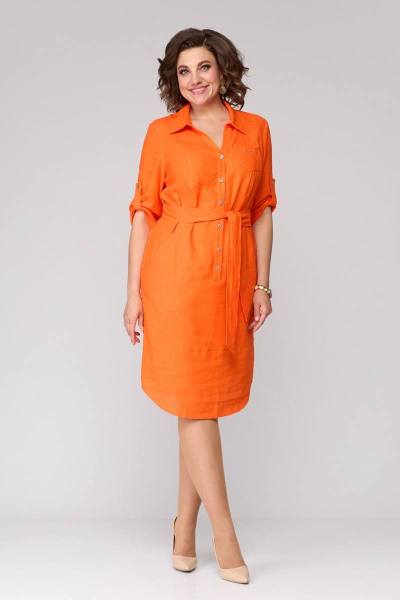 Платья Ollsy 1643 оранжевый