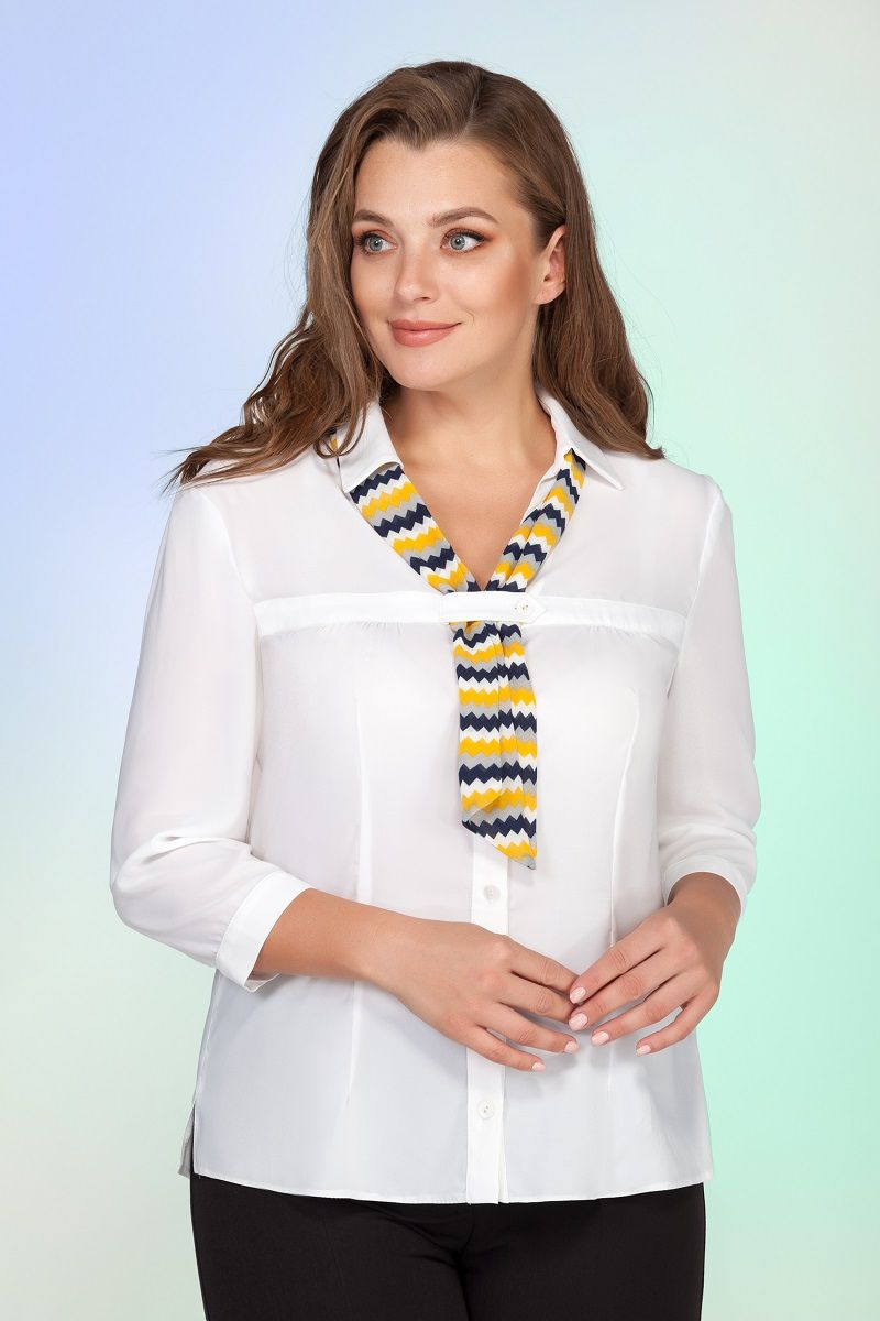 Блузы Vitol Fashion В-106/1 белый
