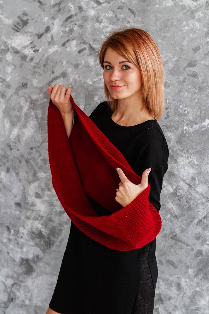 Шарфы и платки Subota 2206 бордовый