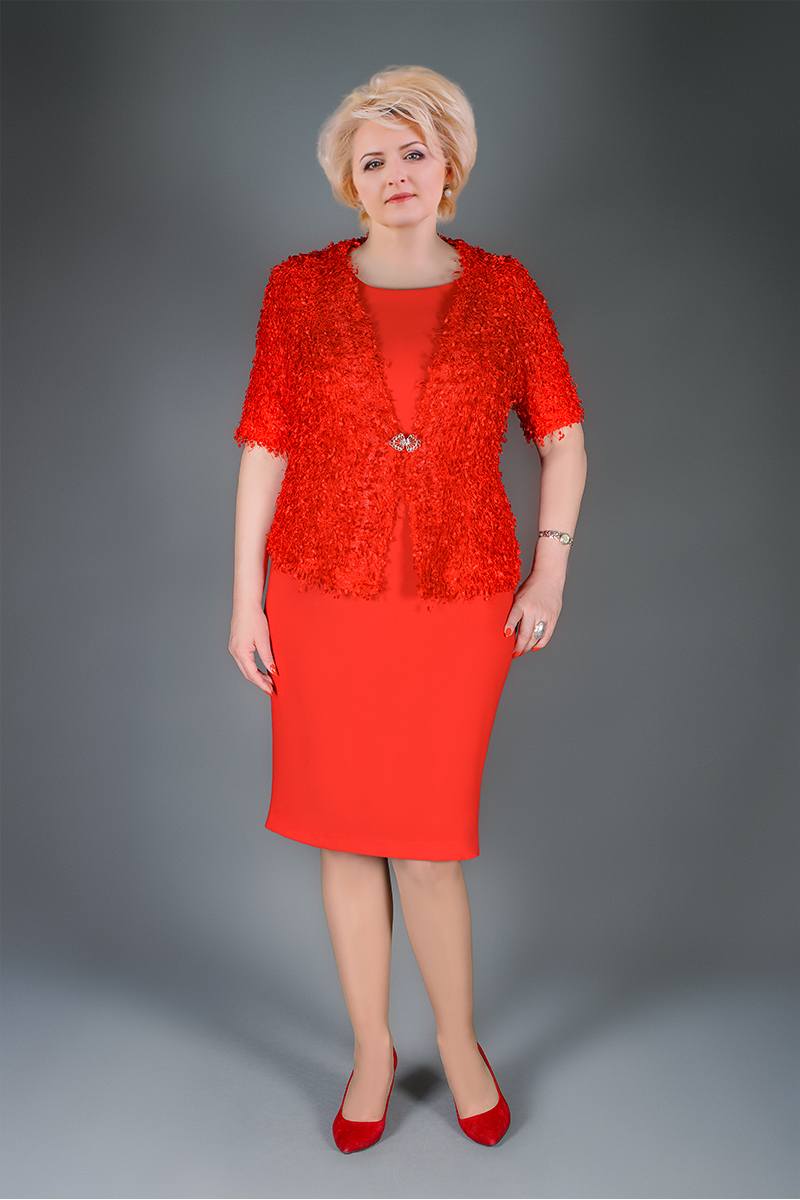 Комплекты с платьем Manklover 915 красный