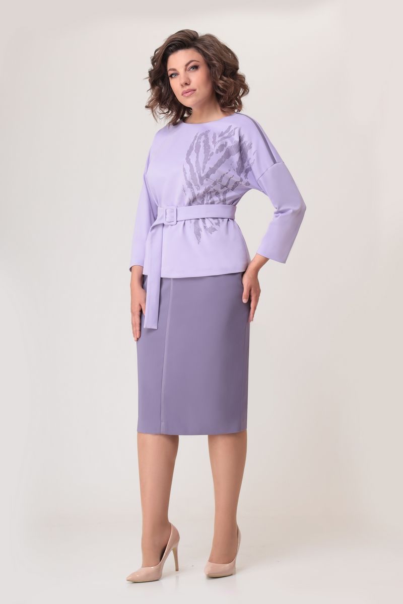 Комплекты юбочные Мишель стиль 1050-3 лаванда
