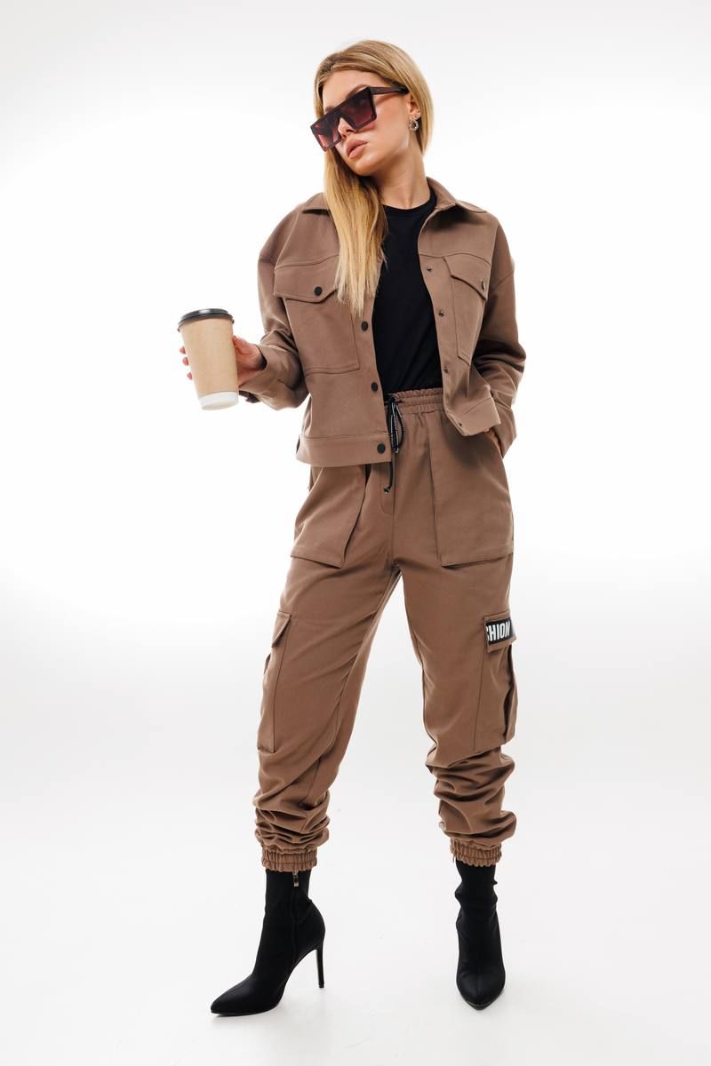 Брючные костюмы Amberа Style 2045 кофе