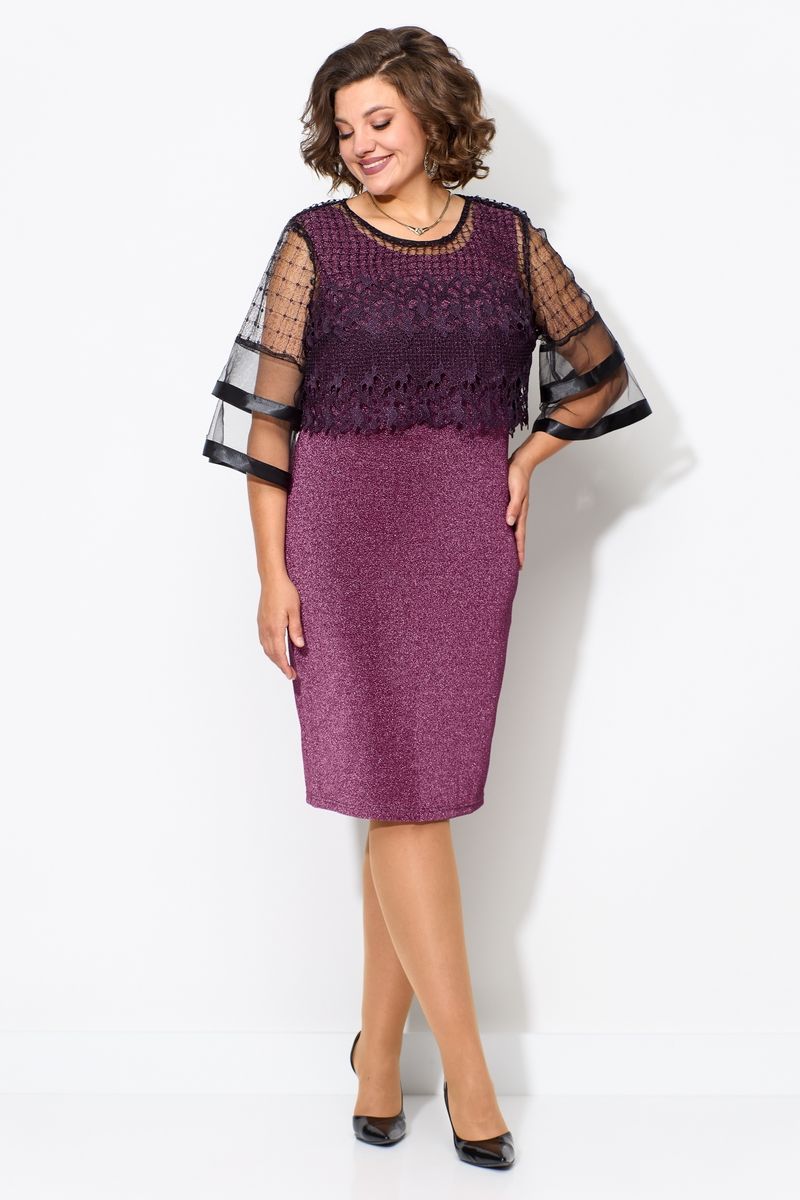 Комплекты с платьем Solomeya Lux 953 пурпурно-розовый