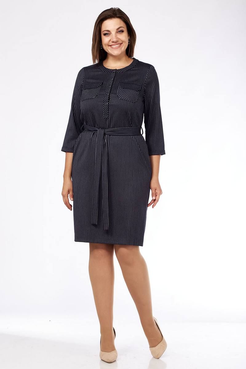 Платья Lady Style Classic 1819-1 темно-синий