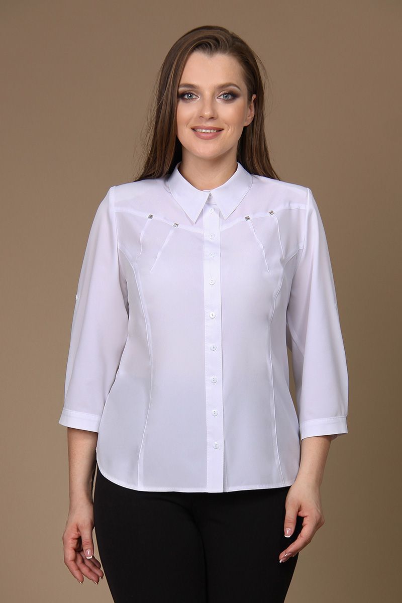 Блузы MIRSINA FASHION 1300 белый
