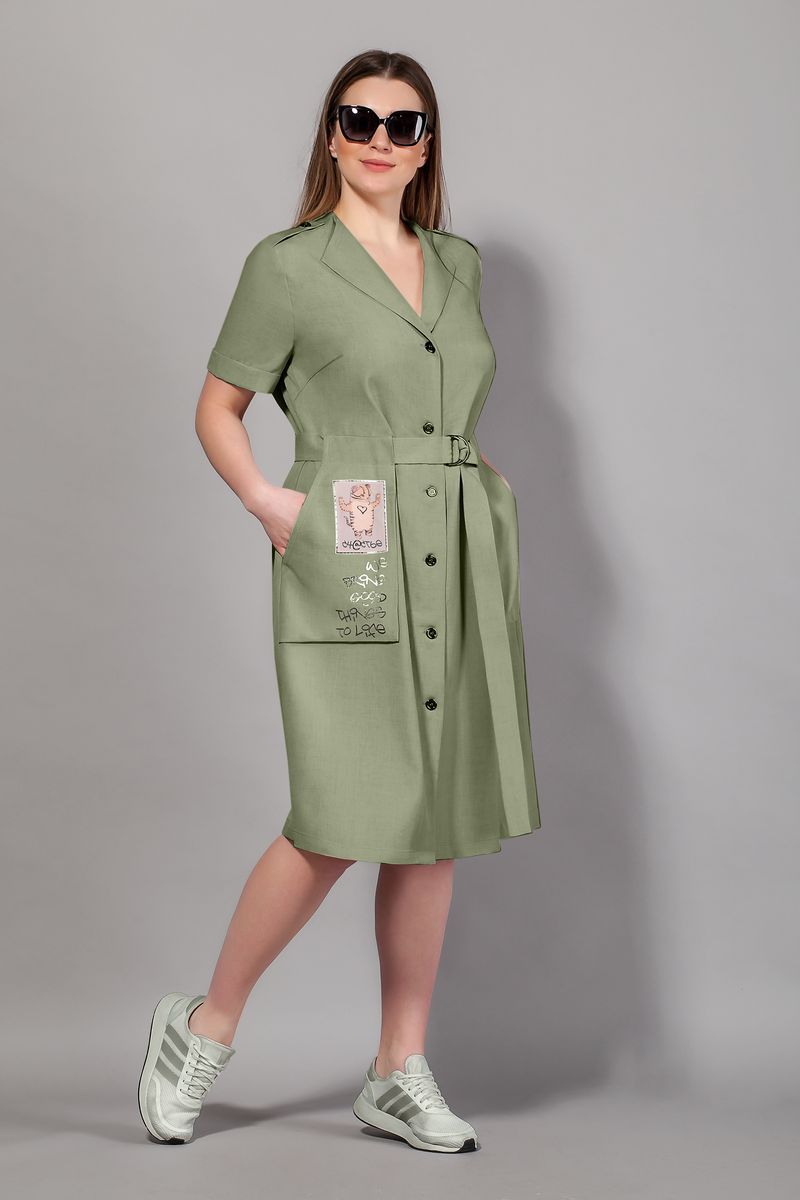 Льняное платье Сч@стье