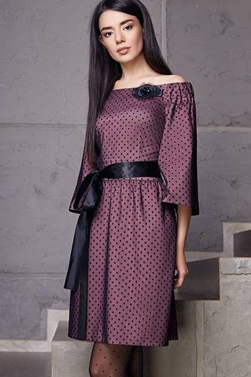 Платья LaVeLa L1729 черный/розовый
