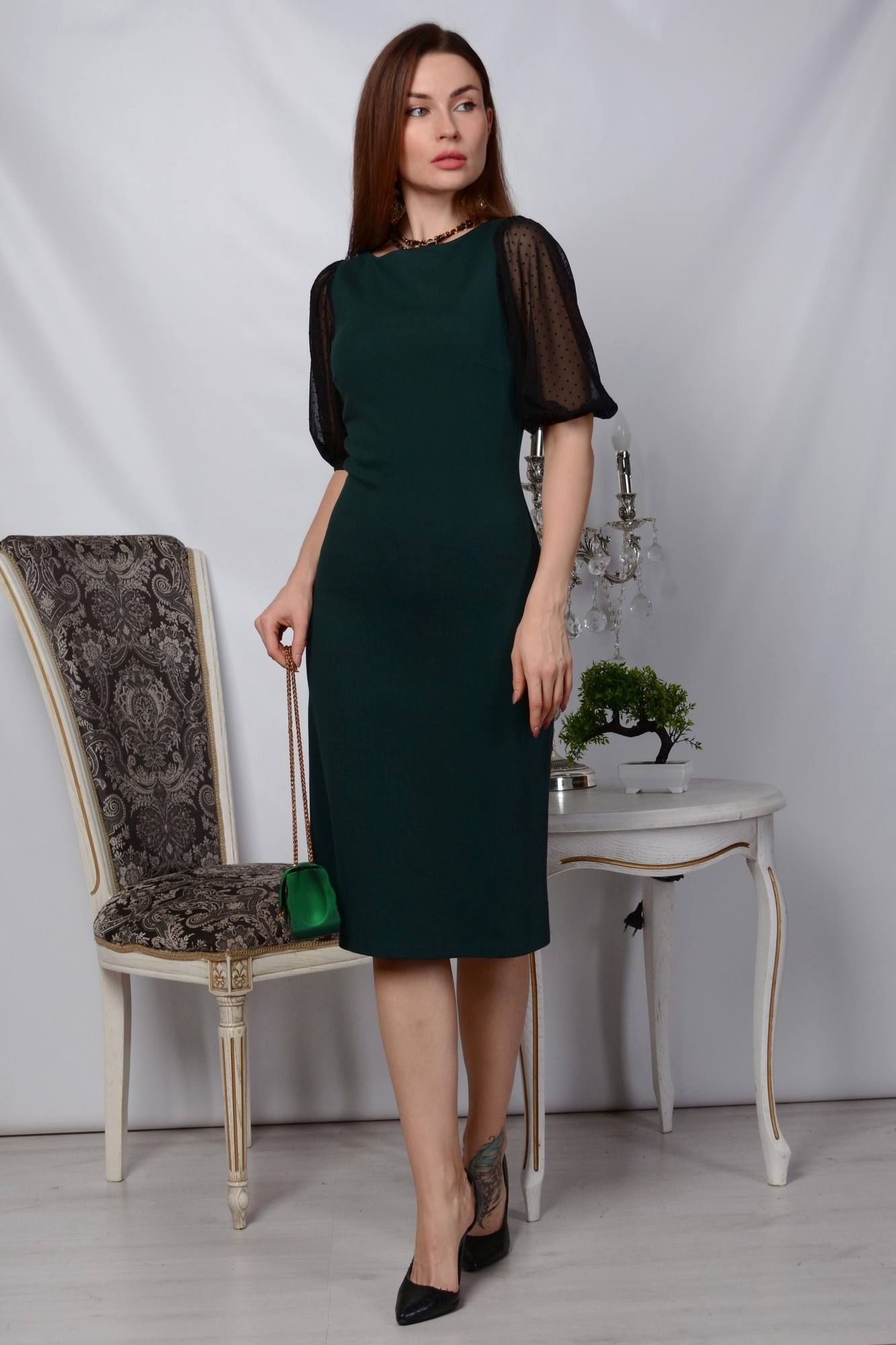 Платья Patriciа F15105 зеленый,черный
