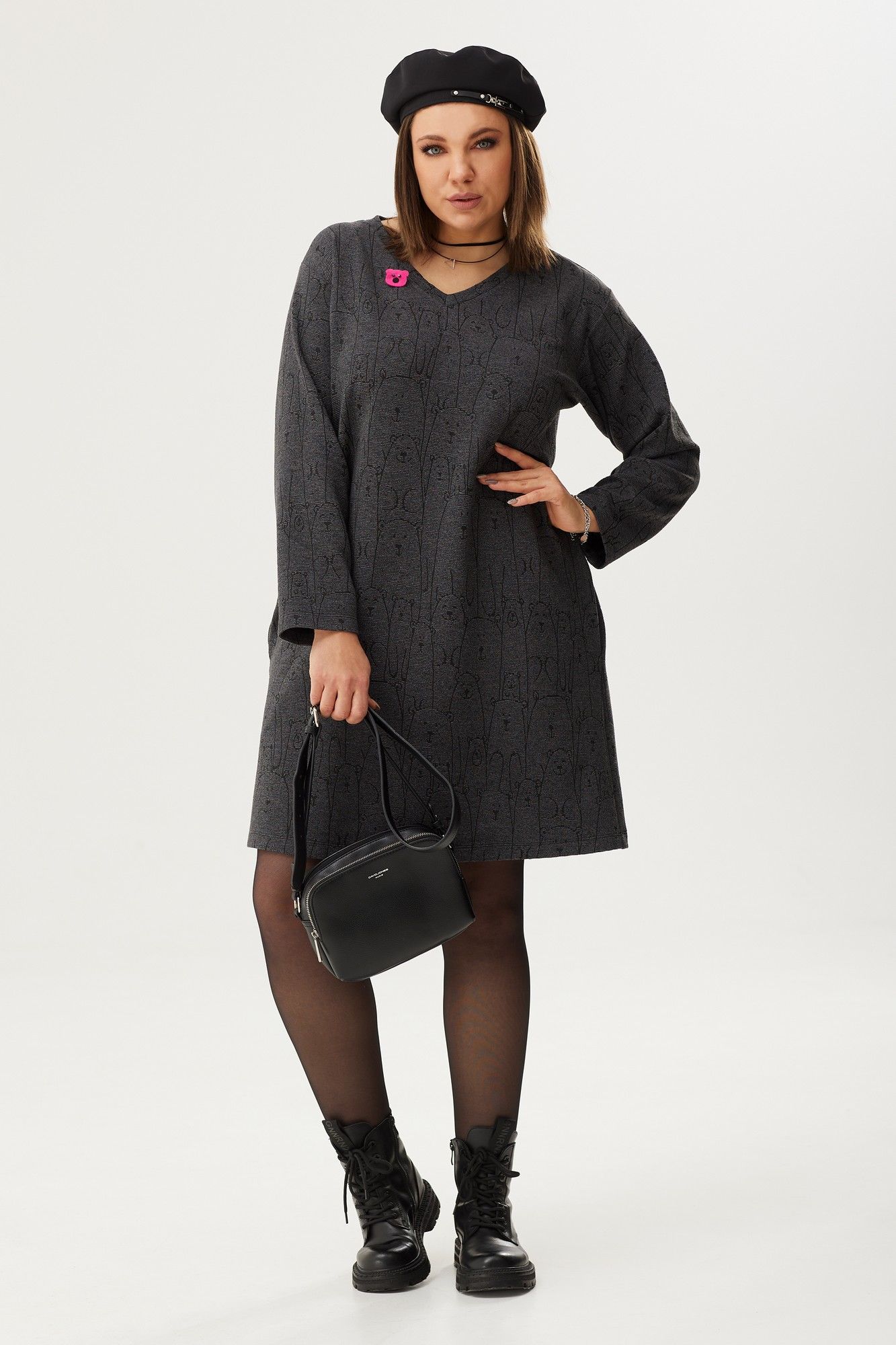 Платья BegiModa 1028 графит
