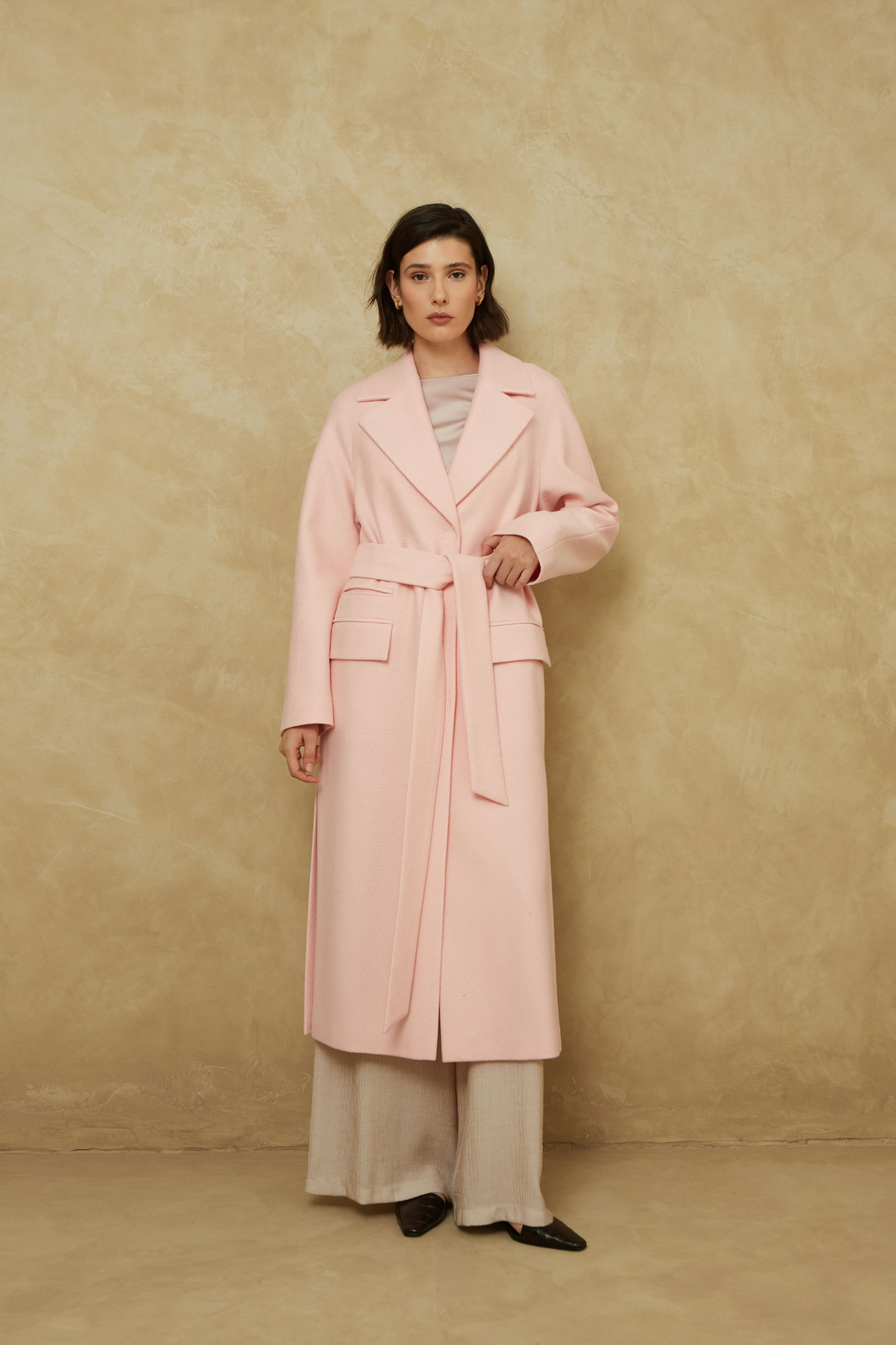 Пальто Elema 1-424-164 розовый