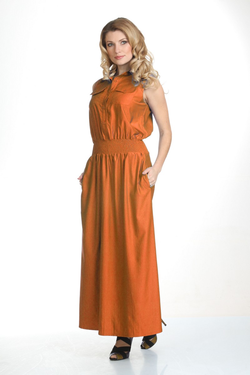 Платья Liona Style 430 оранжевый