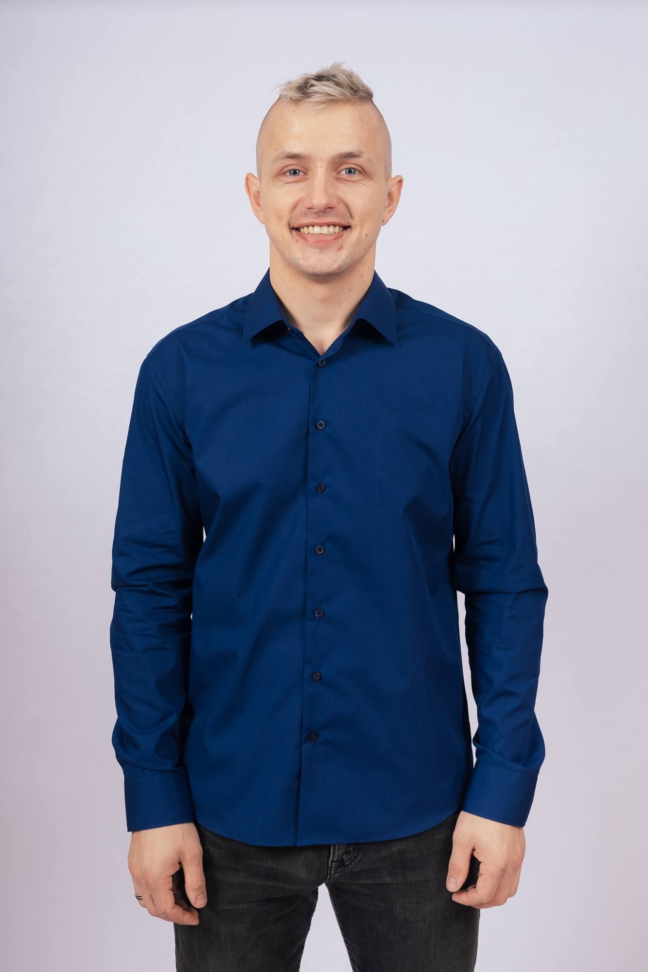 Рубашки с длинным рукавом Nadex 01-088511/204-24_182 темно-синий