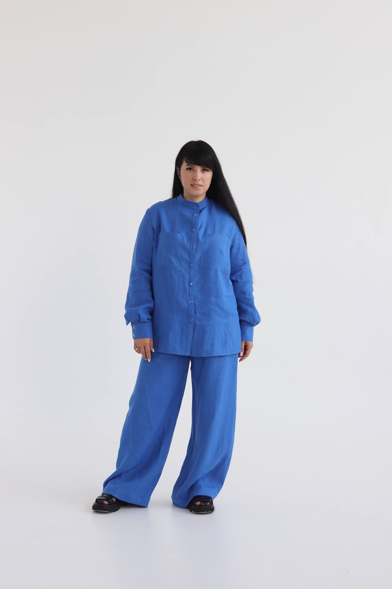 Рубашки SK Brand SK7157 синий(василек)