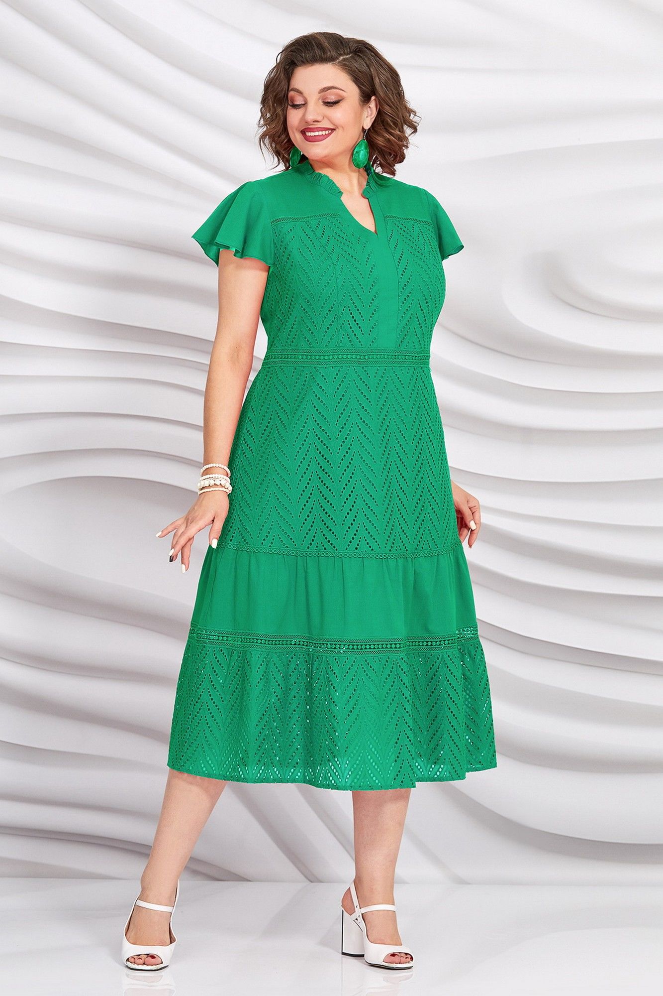 Платья Mira Fashion 5420-2 зеленый