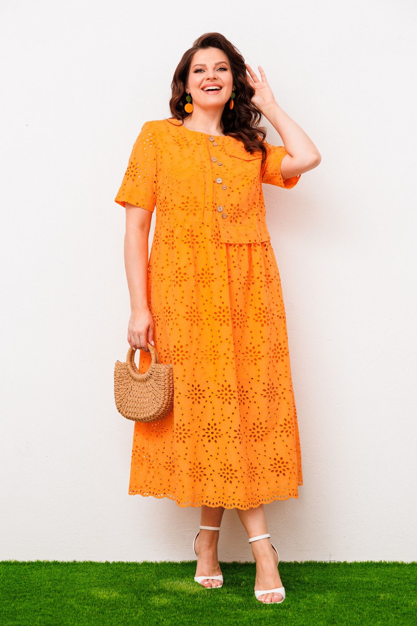 Платья Romanovich Style 1-1951 оранжевый