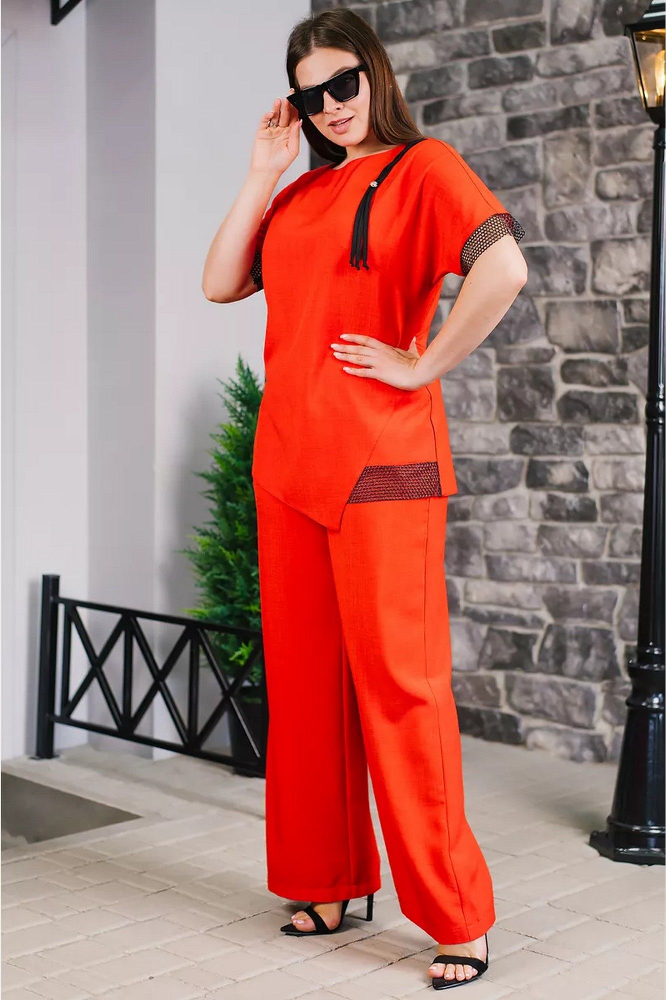 Брючные костюмы TAEMNA 24070 оранжевый