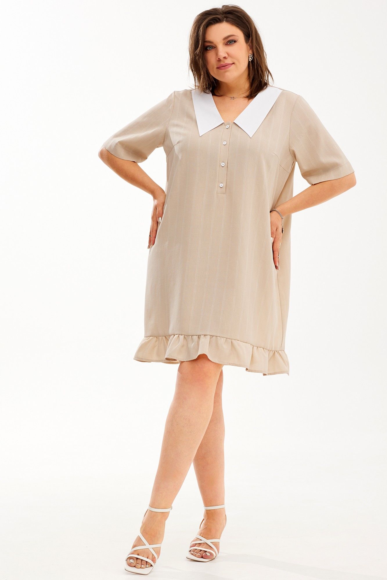 Платья BegiModa 1038 кофейный