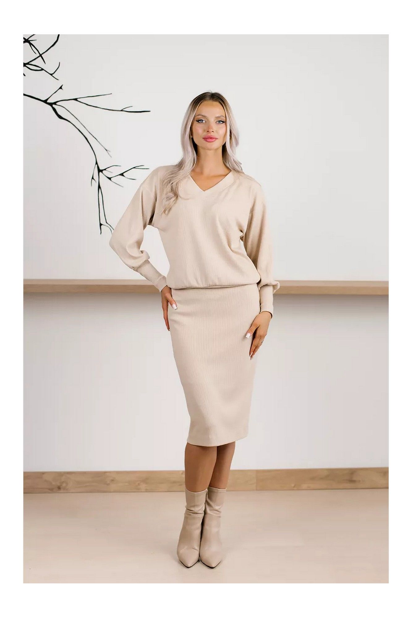 Юбочные костюмы MONA STYLE FASHION&DESIGN 19089/2 бежевый