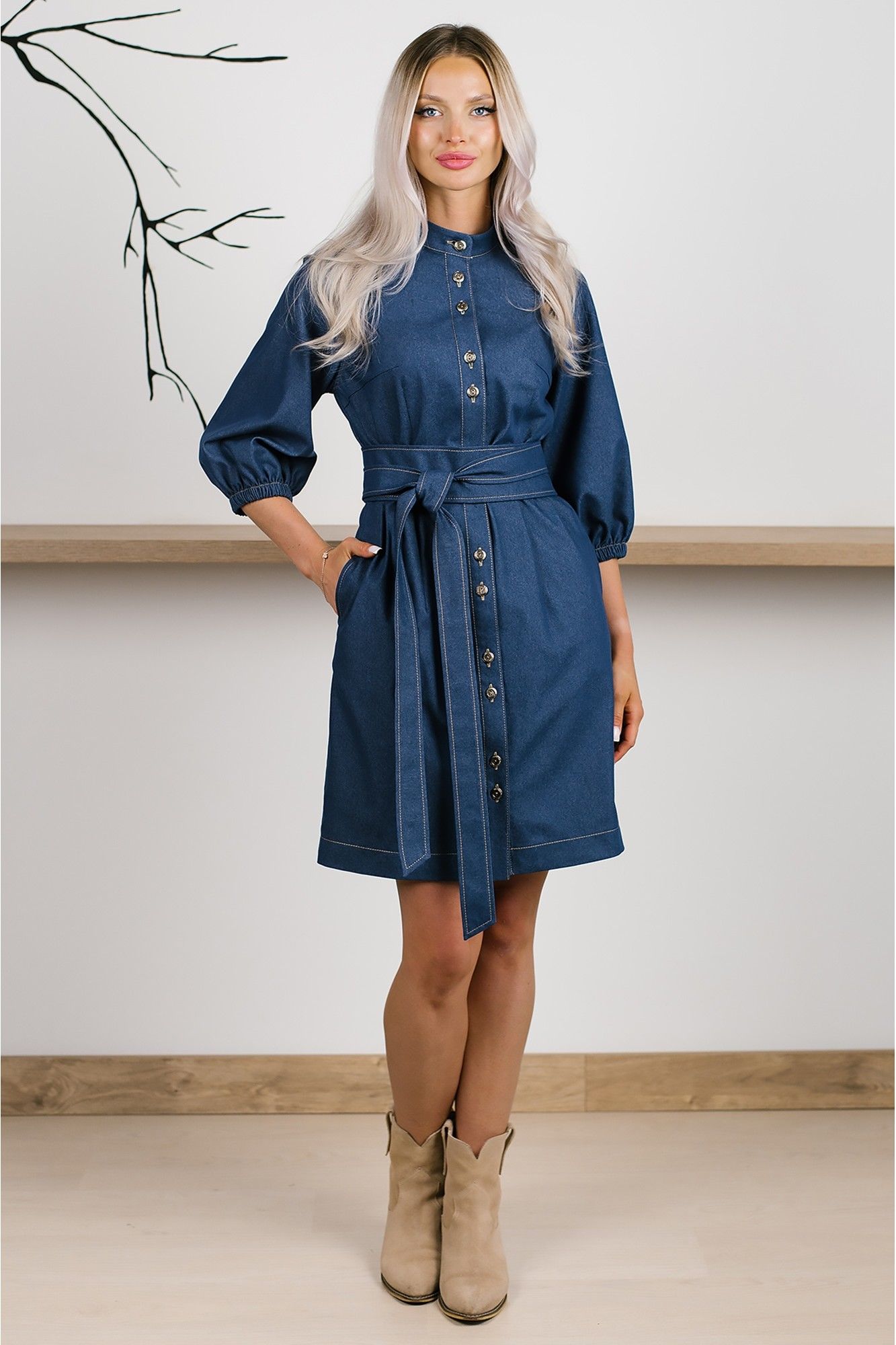 Платья MONA STYLE FASHION&DESIGN 24044/1 синий