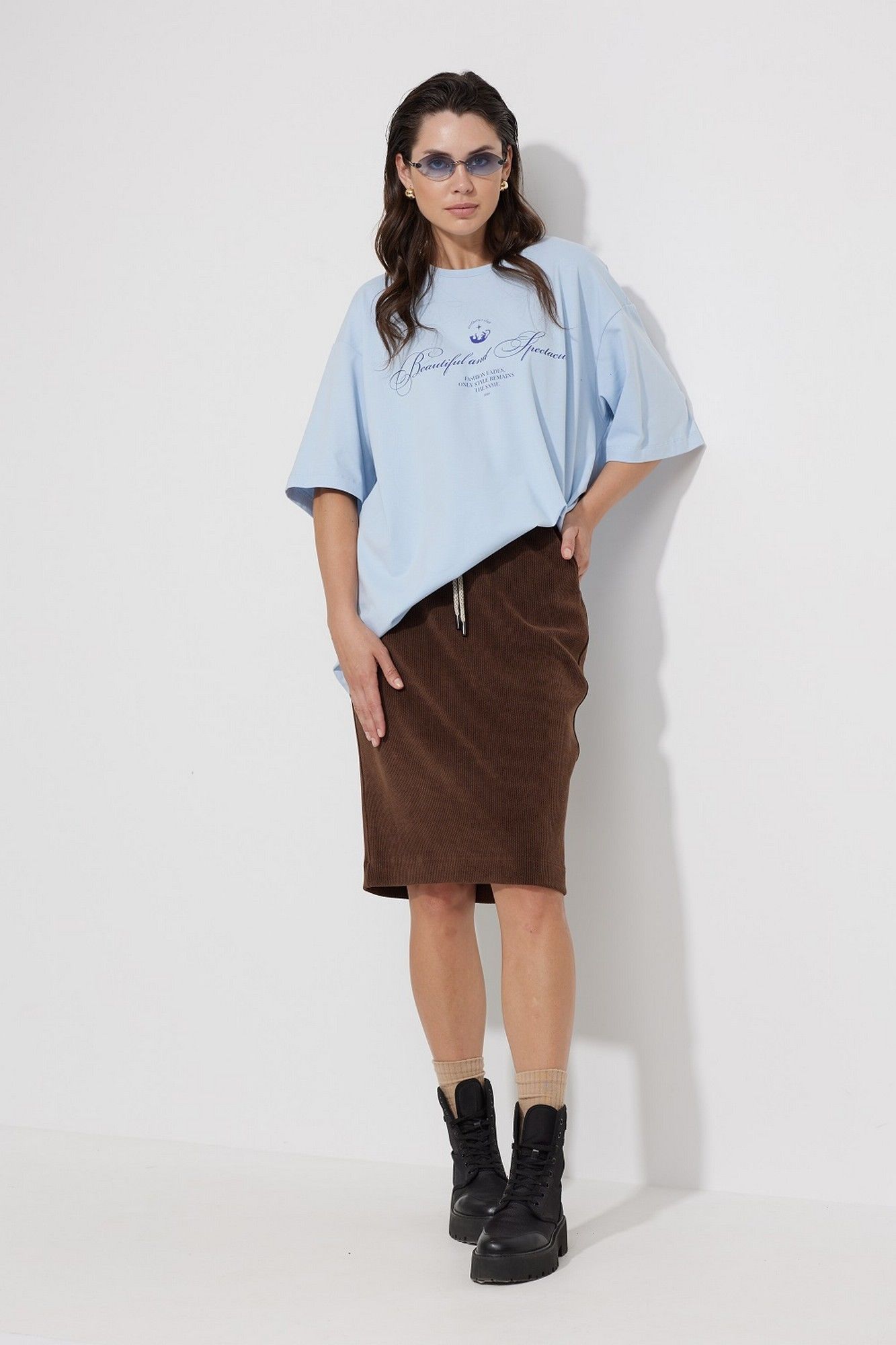 Юбки MG Wear 3103 коричневый
