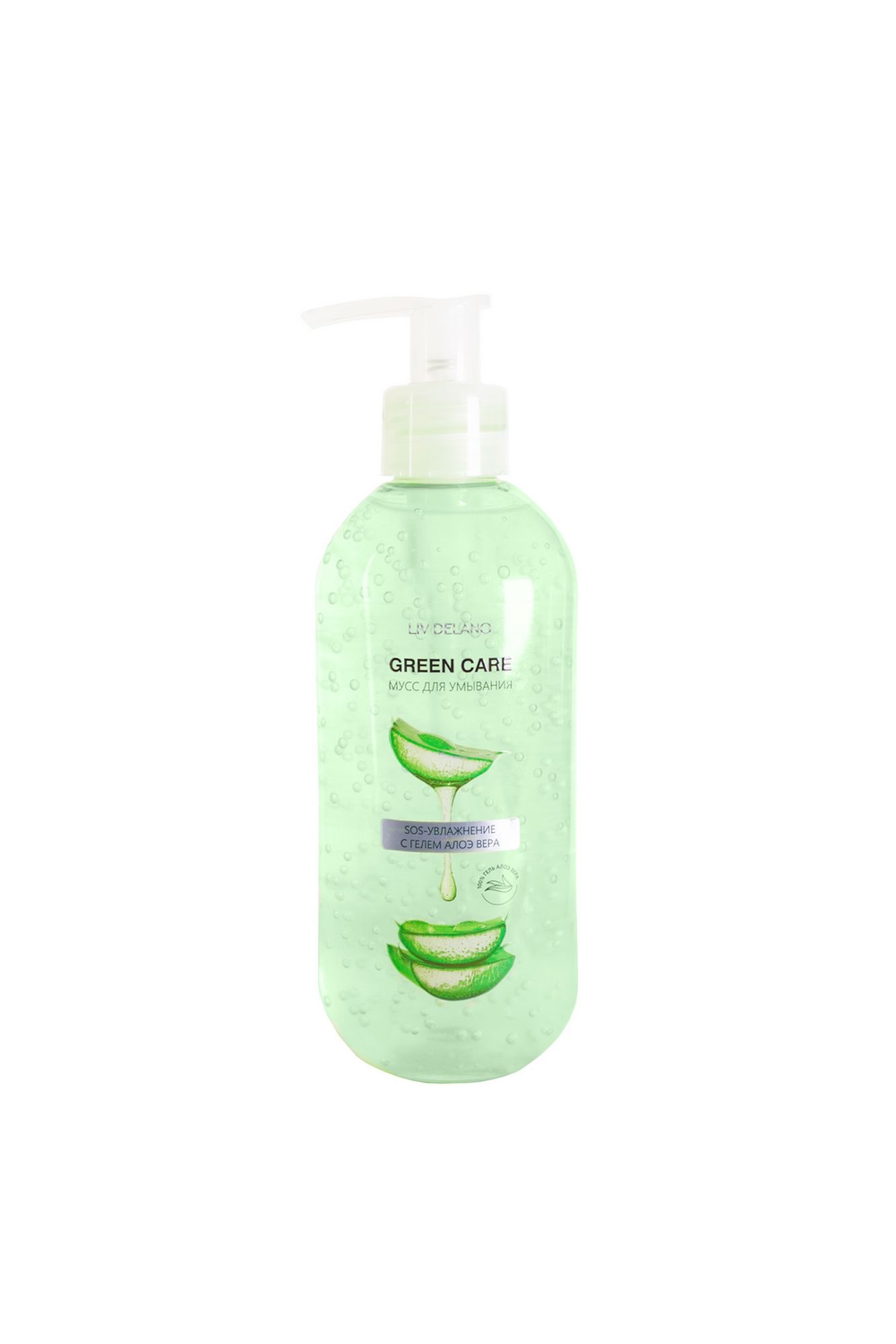 Очищение и демакияж LIV DELANO Green Care Мусс для умывания SOS-увлажнение с гелем Алоэ Вера