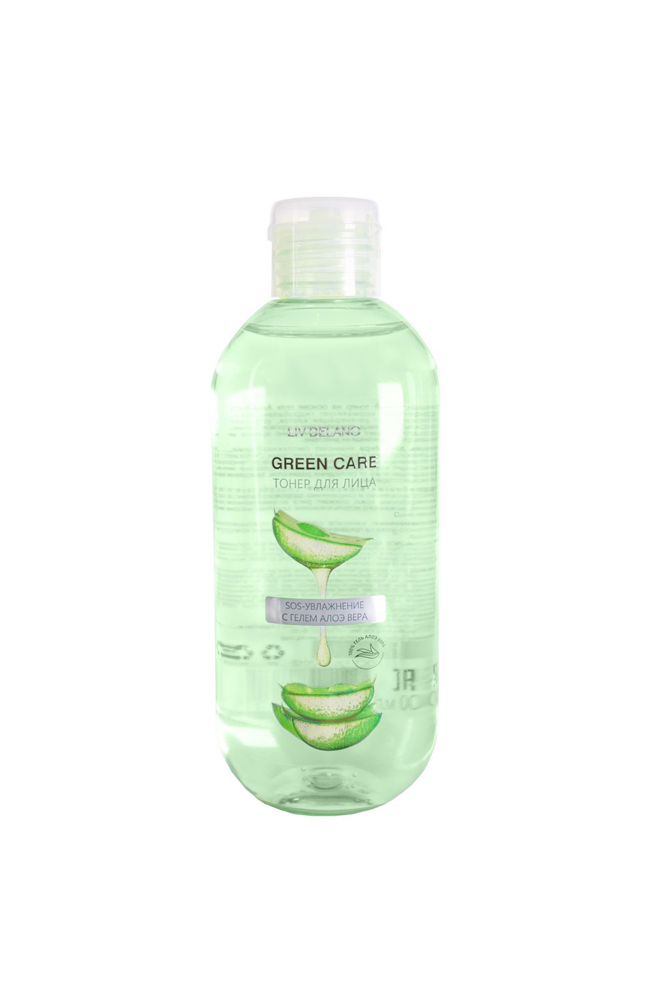 Тоники и лосьоны LIV DELANO Green Care Тонер для лица SOS-увлажнение с гелем Алоэ Вера