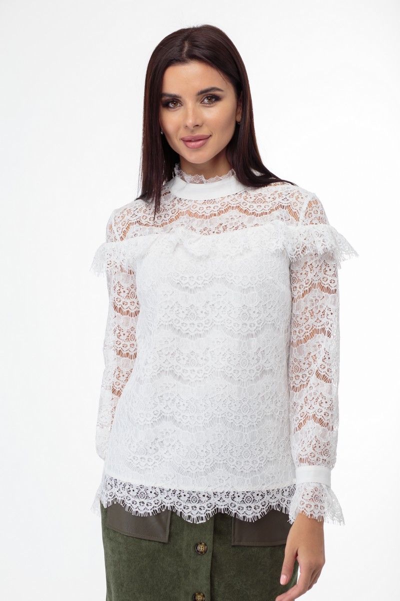 Блузы Anelli 933 белый