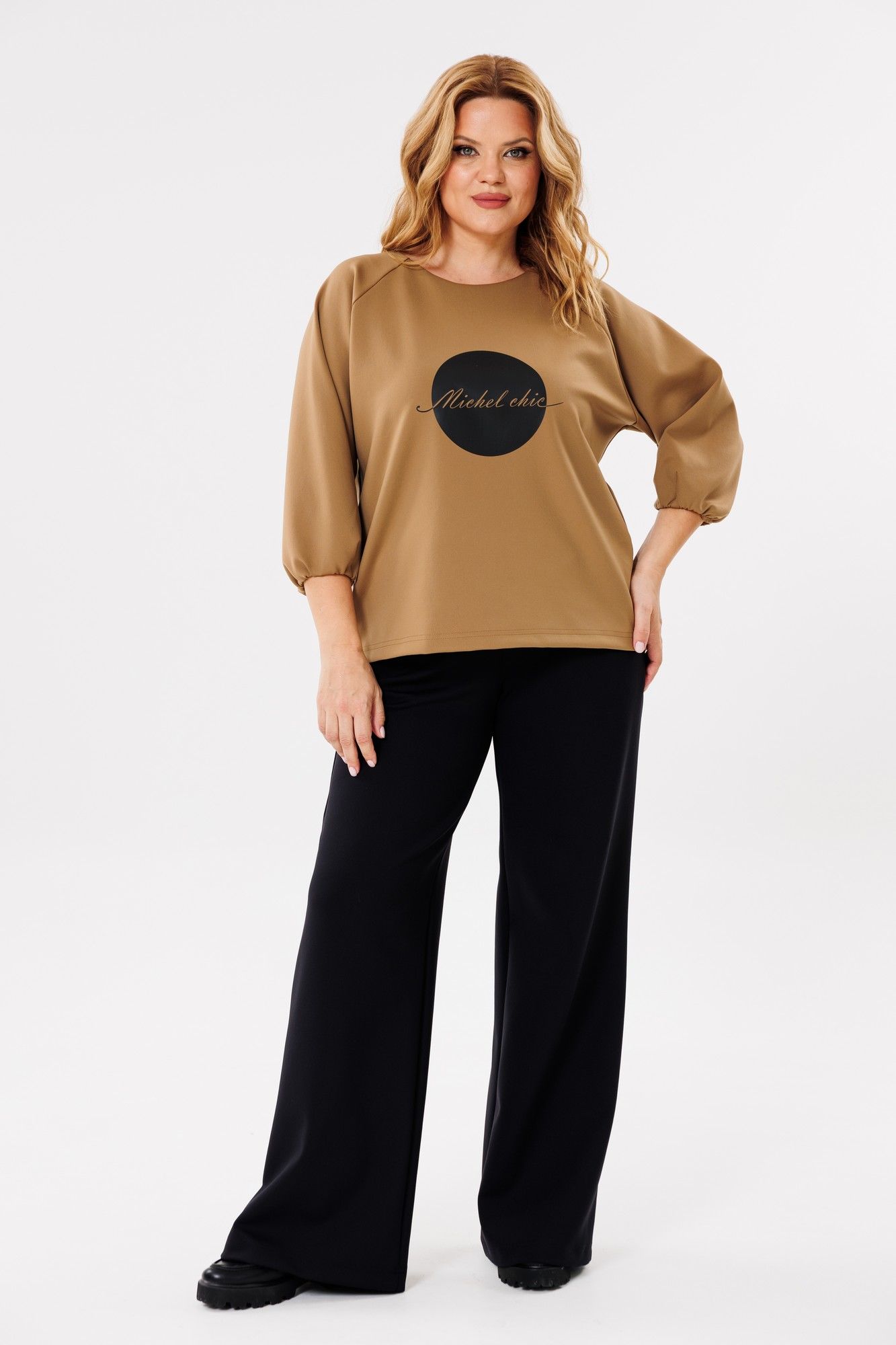 Комплекты брючные Michel chic 1400 песок,черный