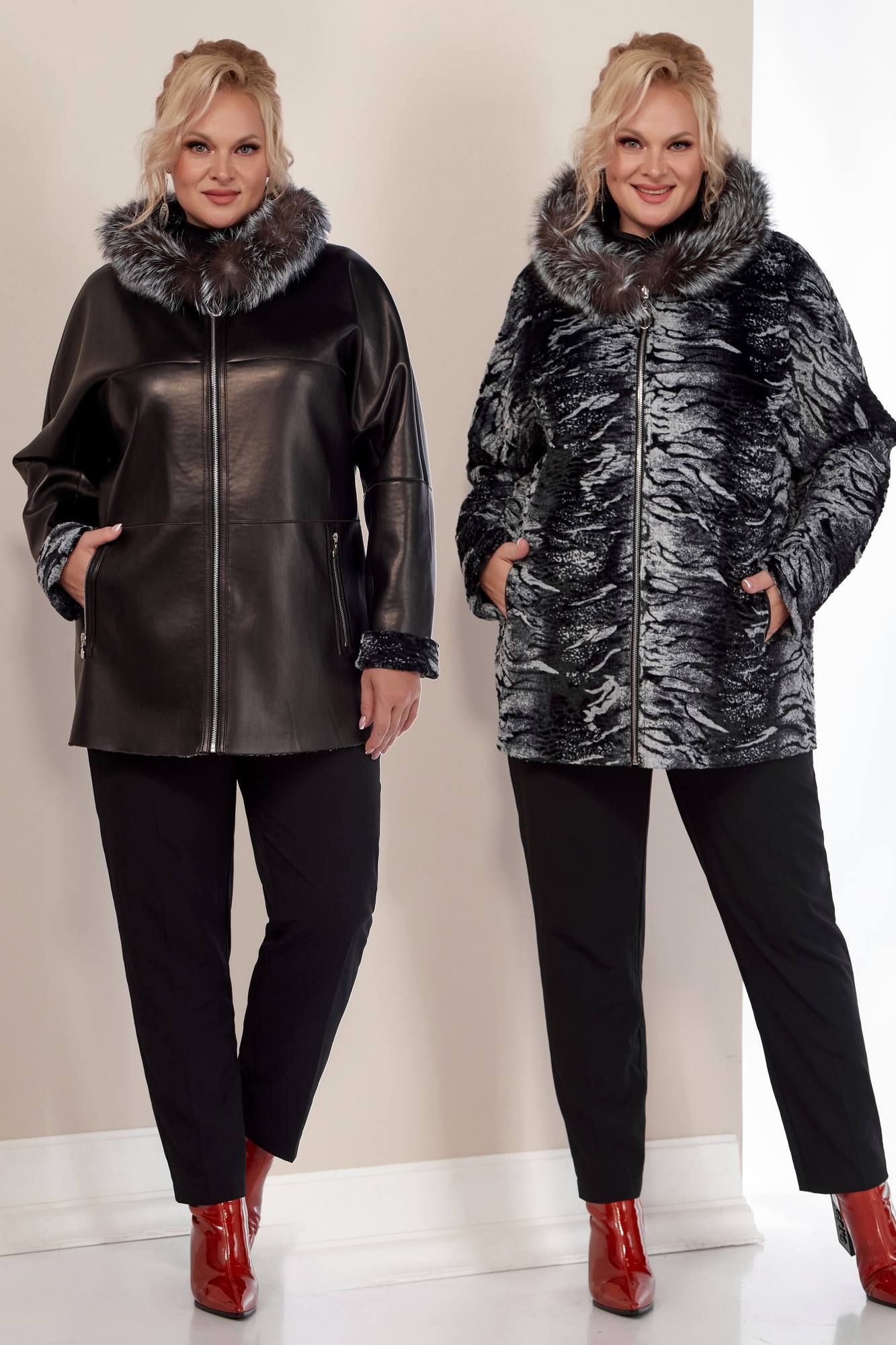 Шубы и дублёнки Shetti 2158 черный