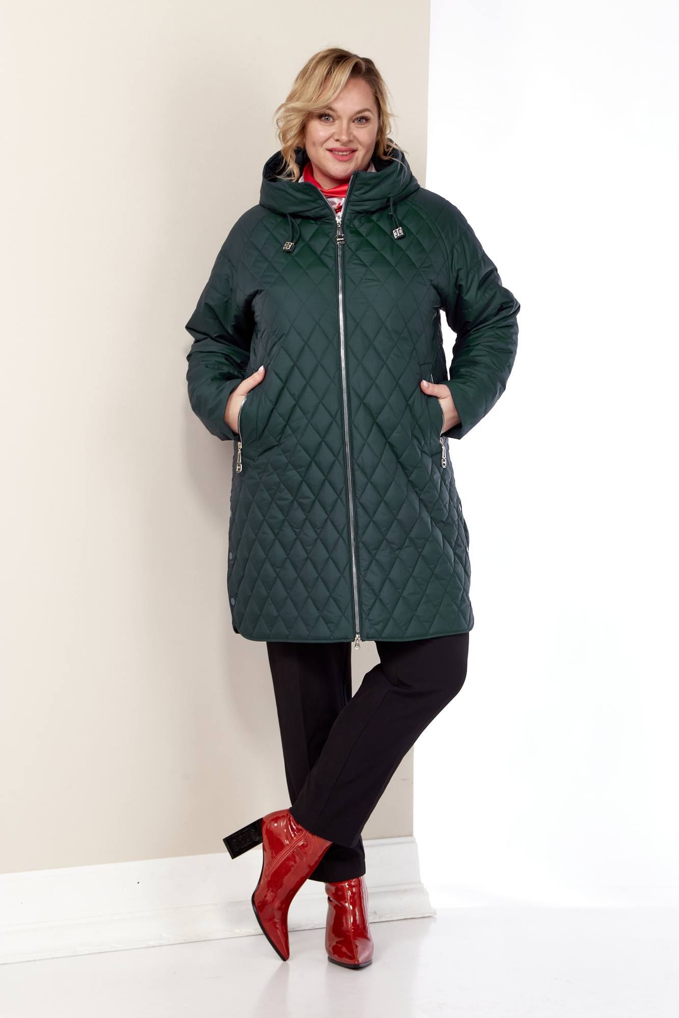 Куртки Shetti 2179 темный_изумруд
