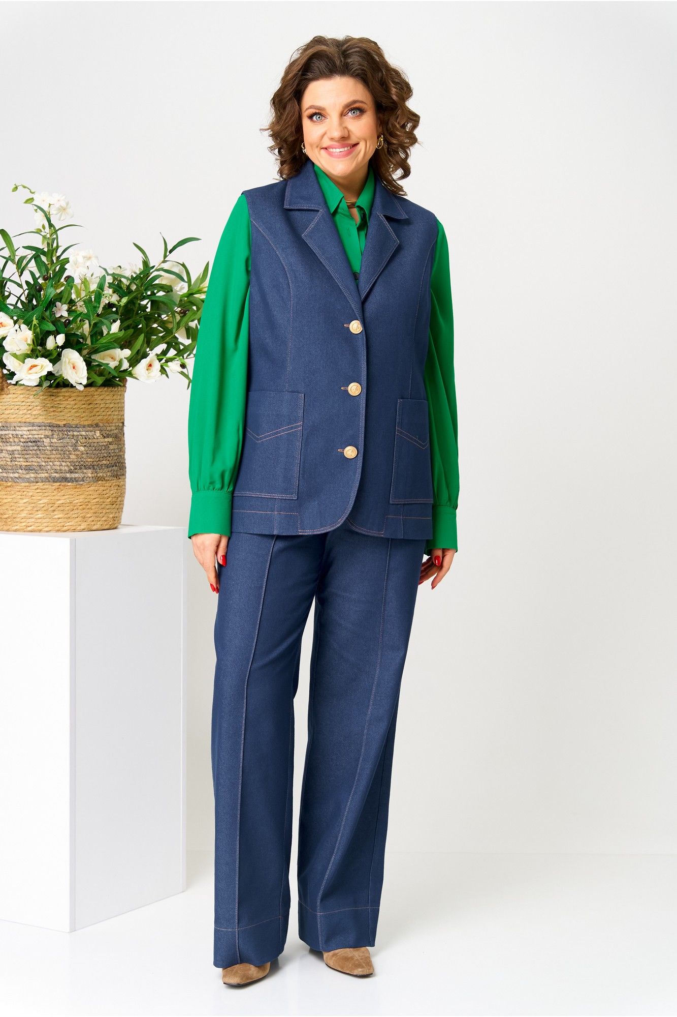 Брюки AVA fashion М-110 синий