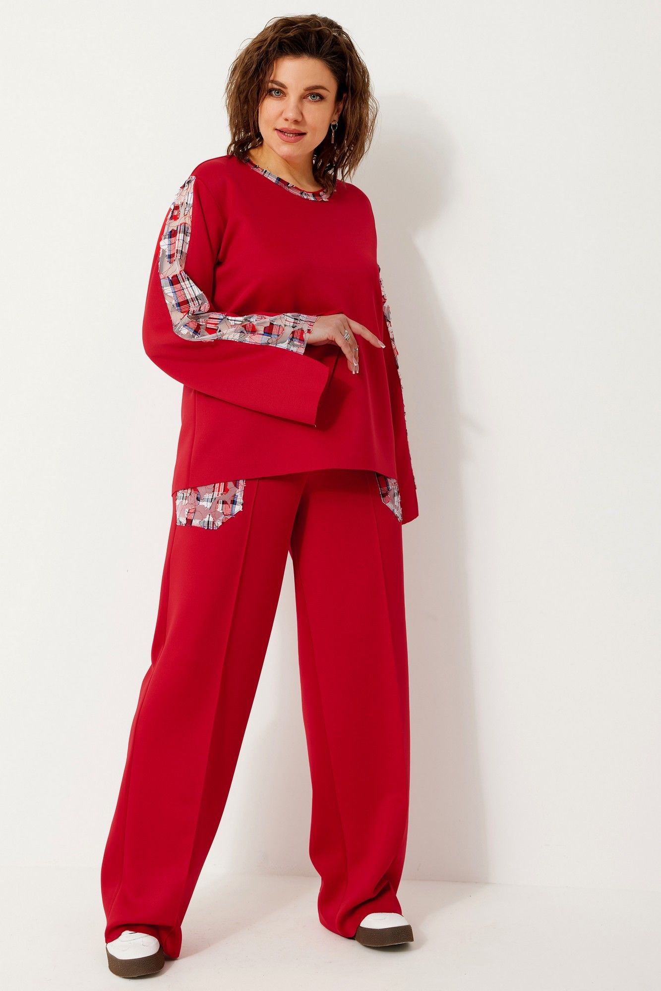 Комплекты брючные BegiModa 3087 алый