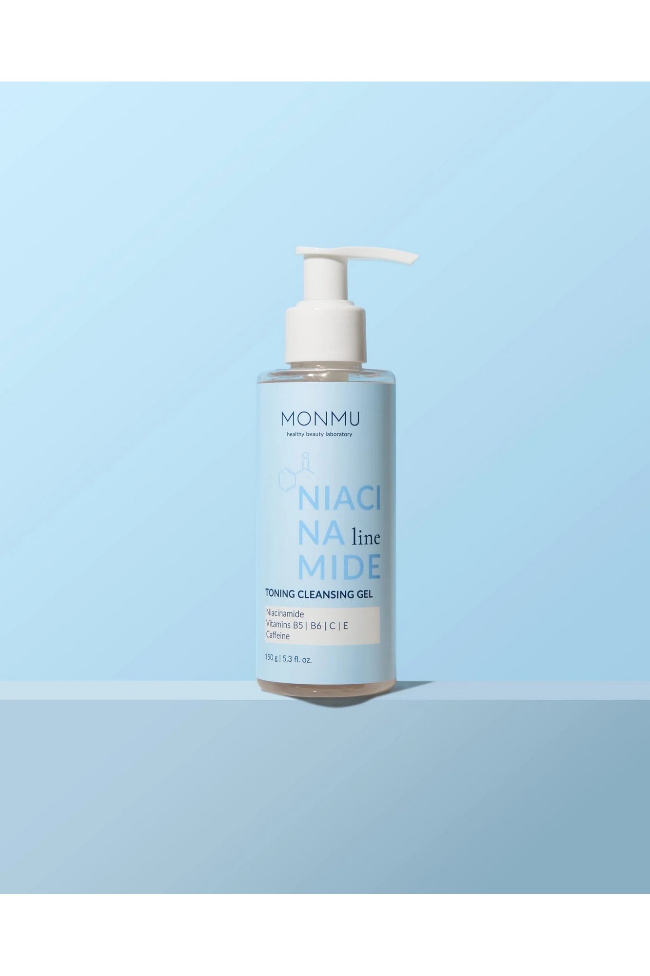 Очищение и демакияж MONMU NIACINAMIDE Toning cleansing gel, 150g