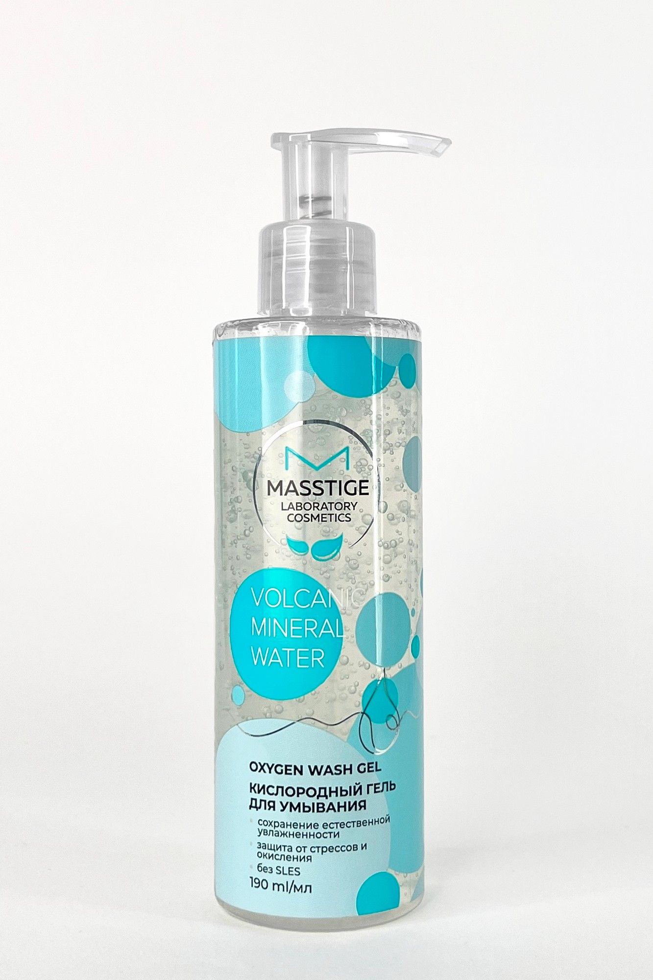 Очищение и демакияж Masstige VOLCANIC MINERAL WATER Кислородный гель для умывания 190 мл