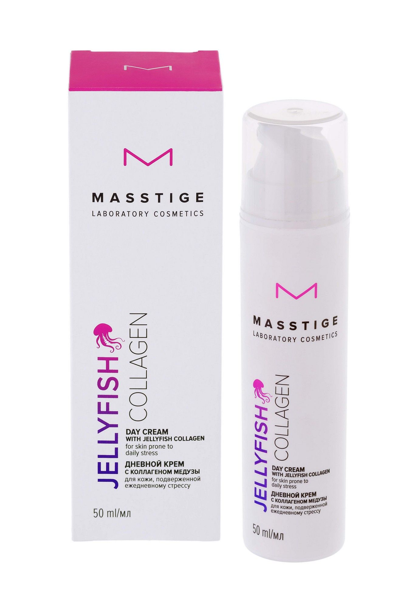 Кремы для лица Masstige JELLYFISH COLLAGEN Дневной крем с коллагеном медузы 50 мл