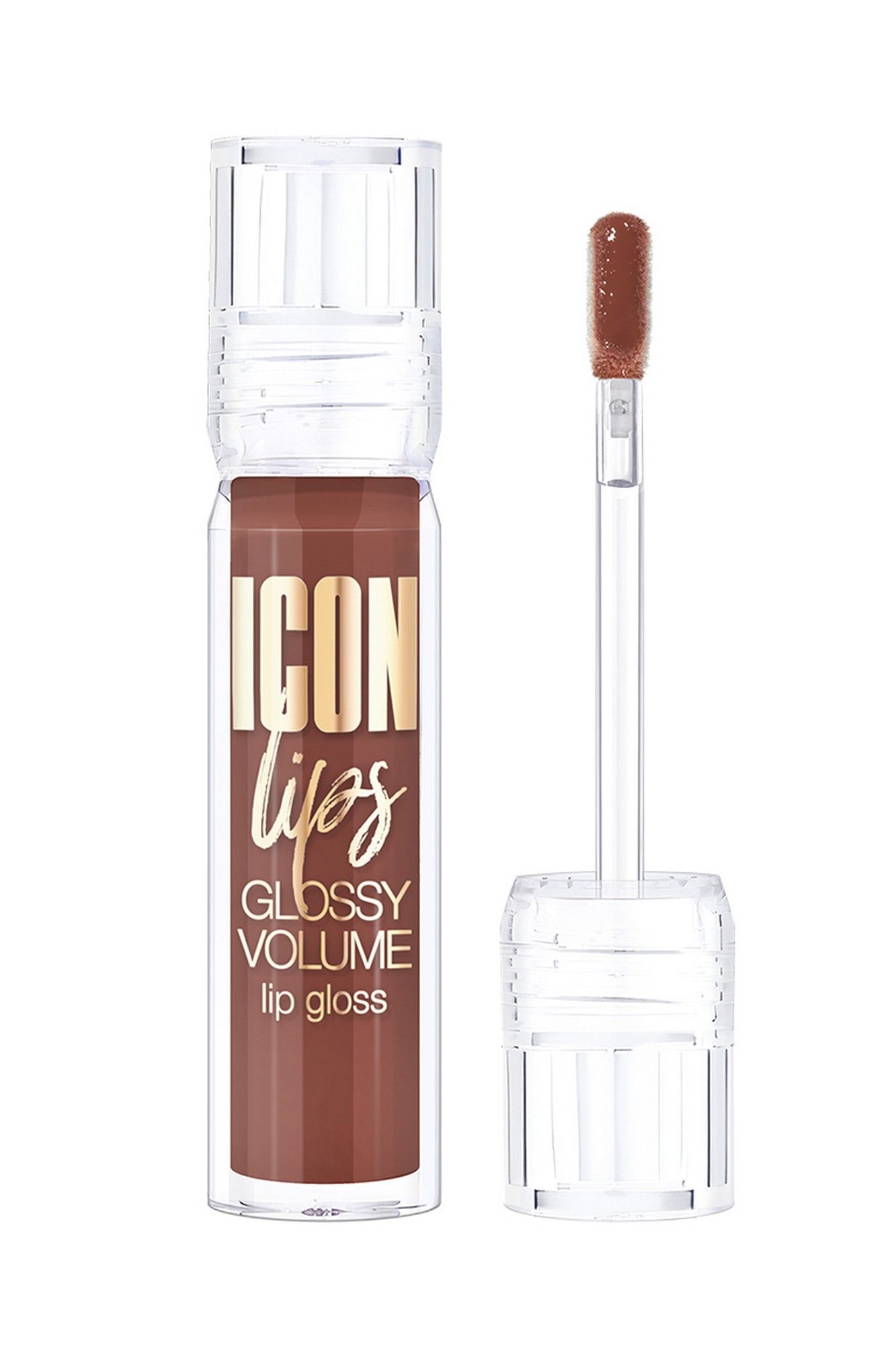 Блески и тинты LUXVISAGE ICON_lips_glossy_volume тон 511 Dark Chocolate