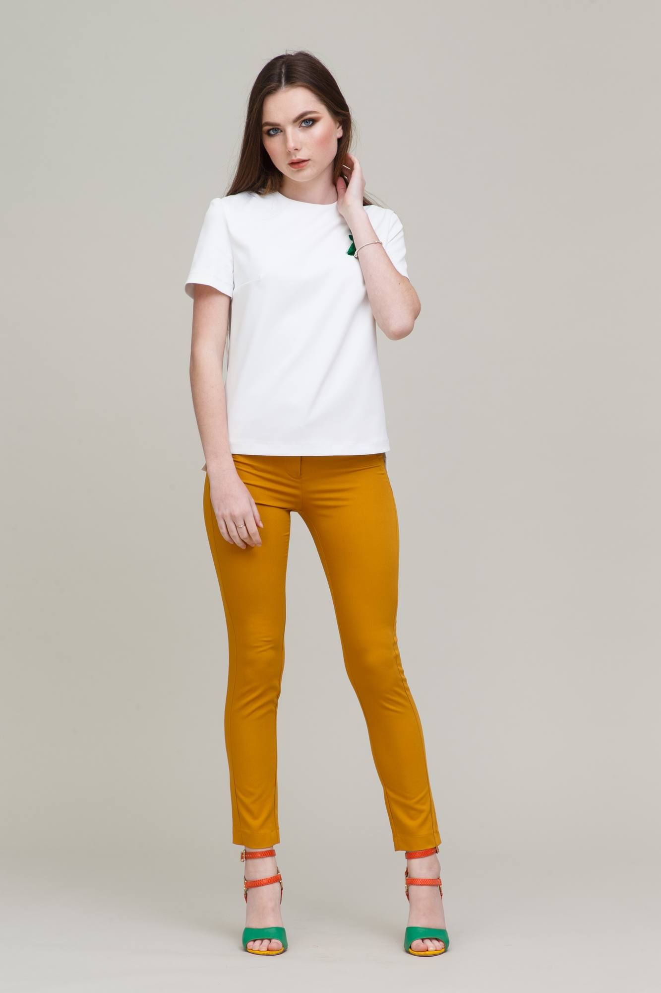 Брюки Domna 12084(170) шафрановый