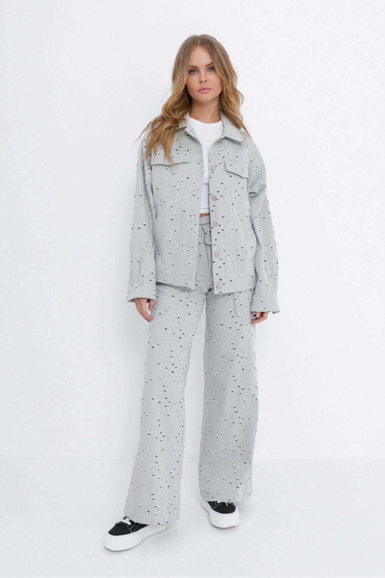 Брюки PiRS 5850 серый_цвет