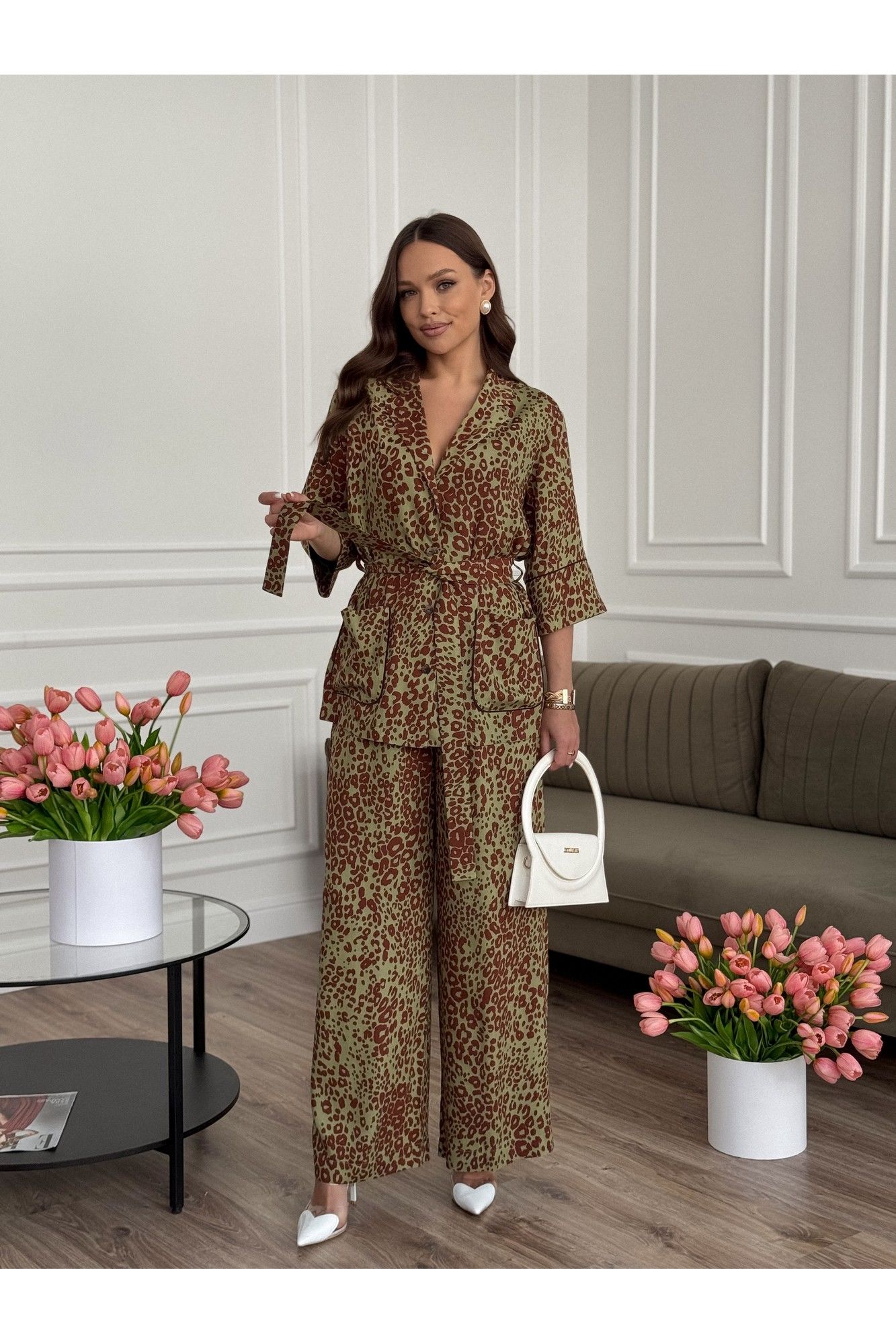 Комплекты брючные Dilana VIP 2092 леопардовый_принт