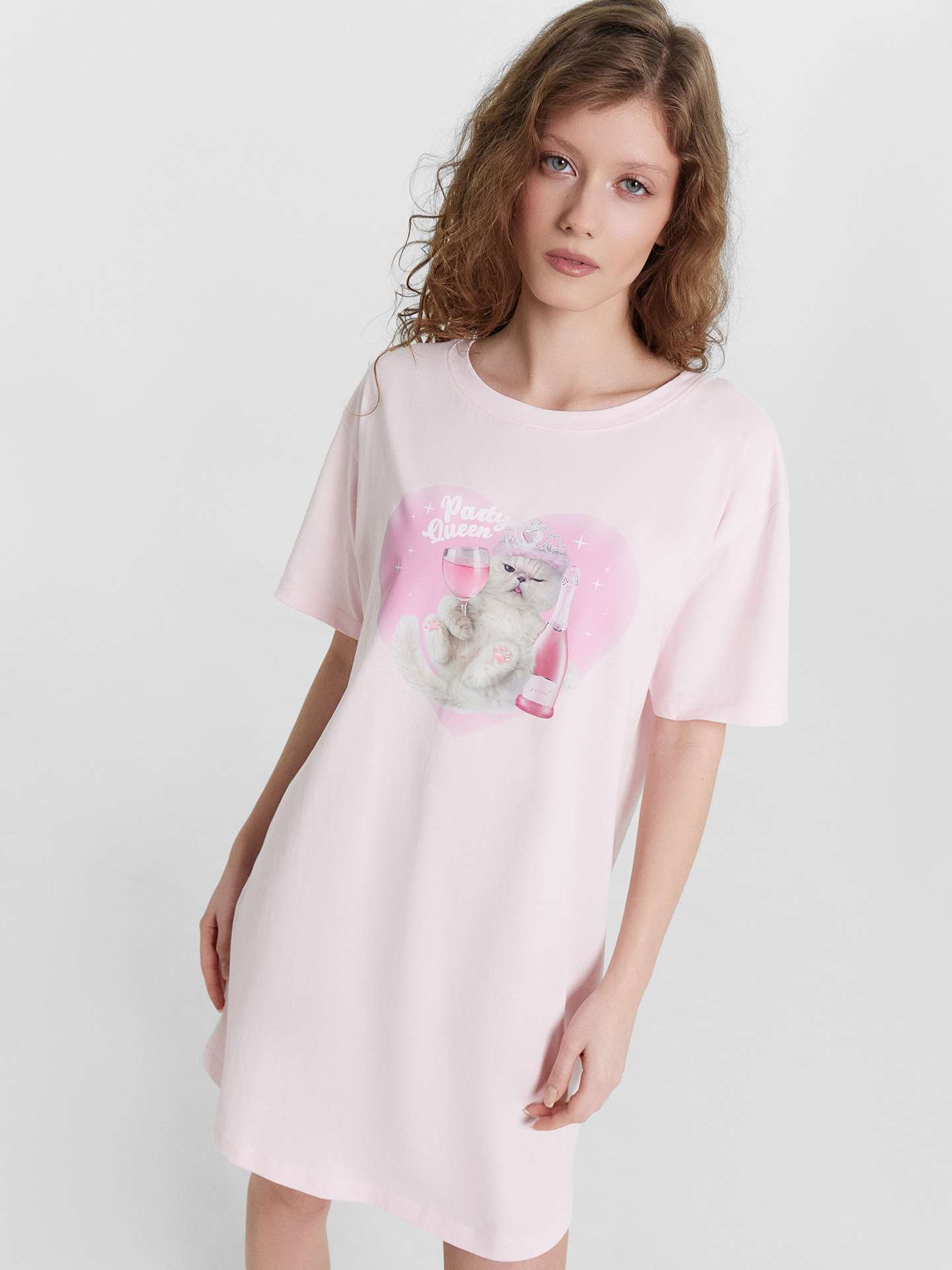 Ночные сорочки Mark Formelle 572371/24-32649ПП-5 розовый_печать_Печать