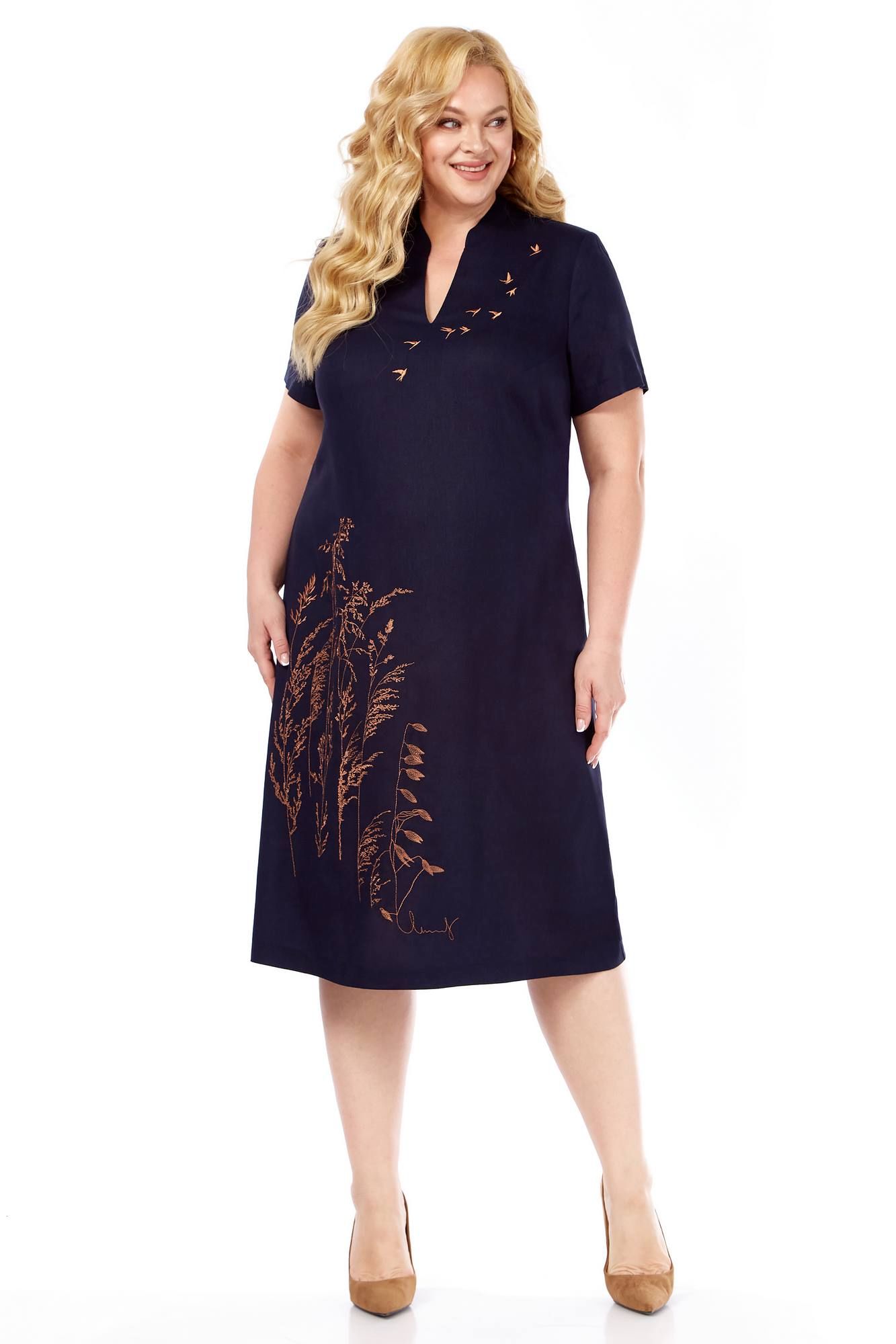 Платья Линия Л Б-2065 темно-синий