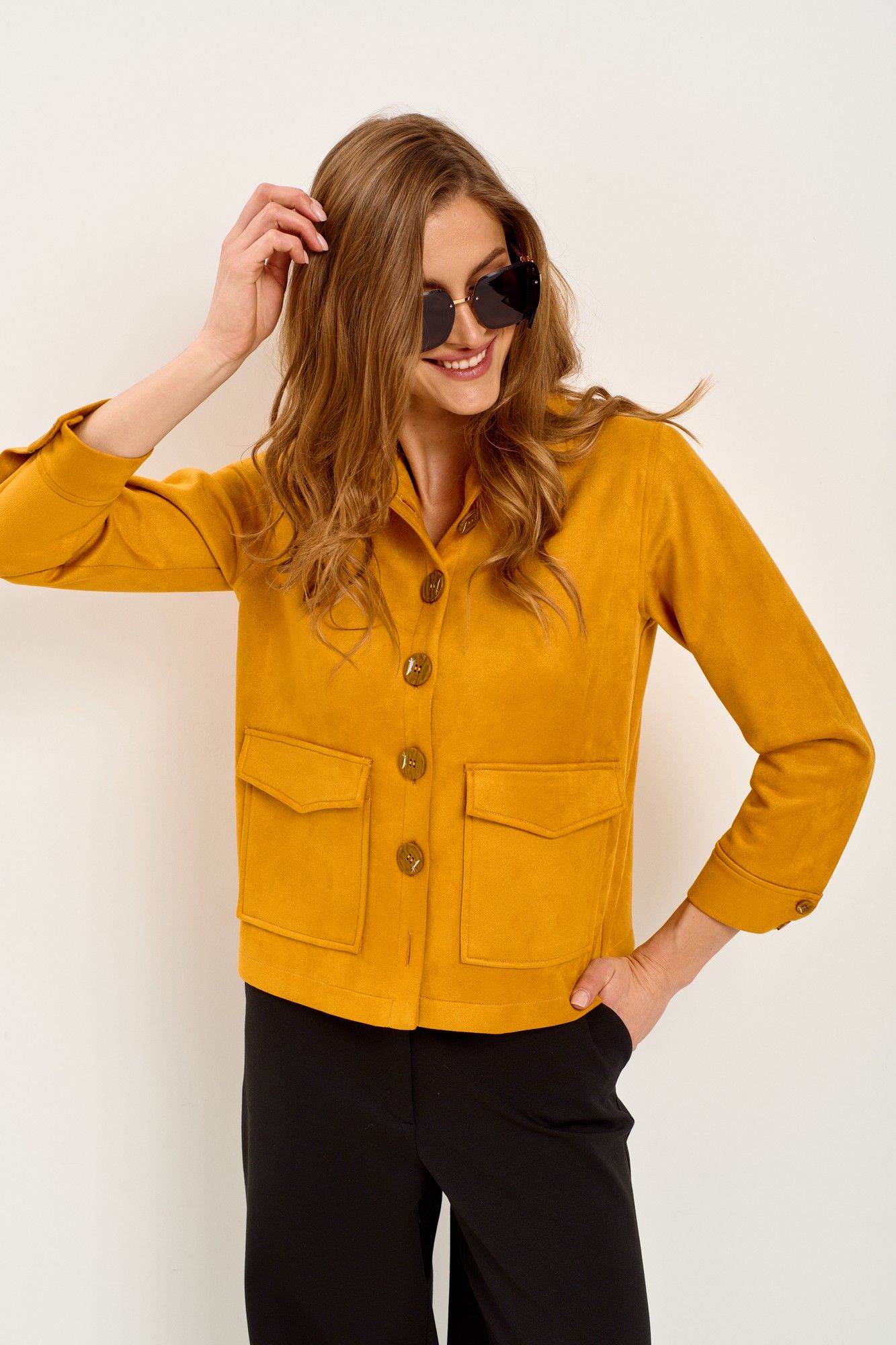 Куртки Moment Fashion 1019 горчица
