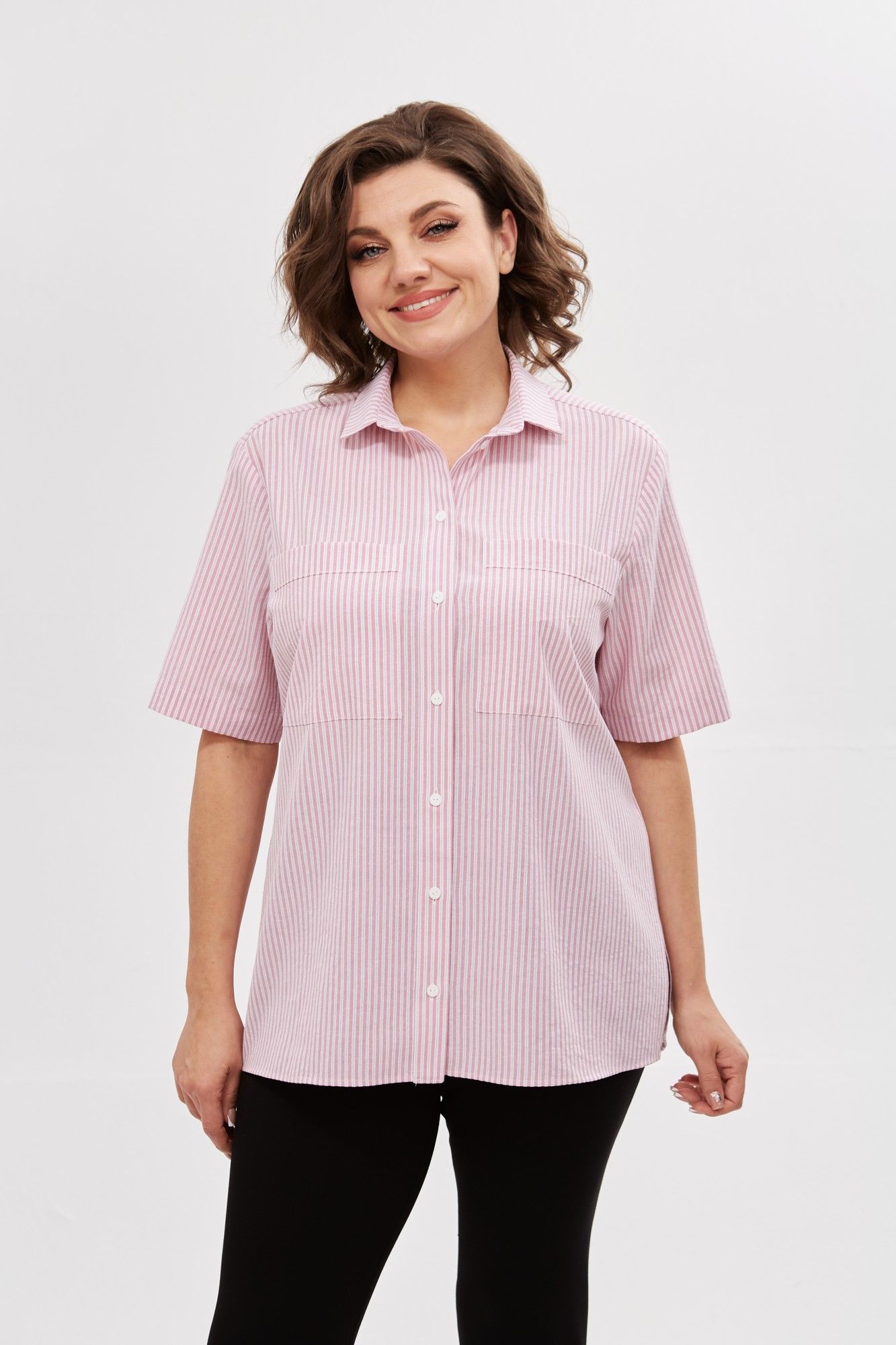 Рубашки Avenue Fashion 0338-2 полоска_красный+молочный