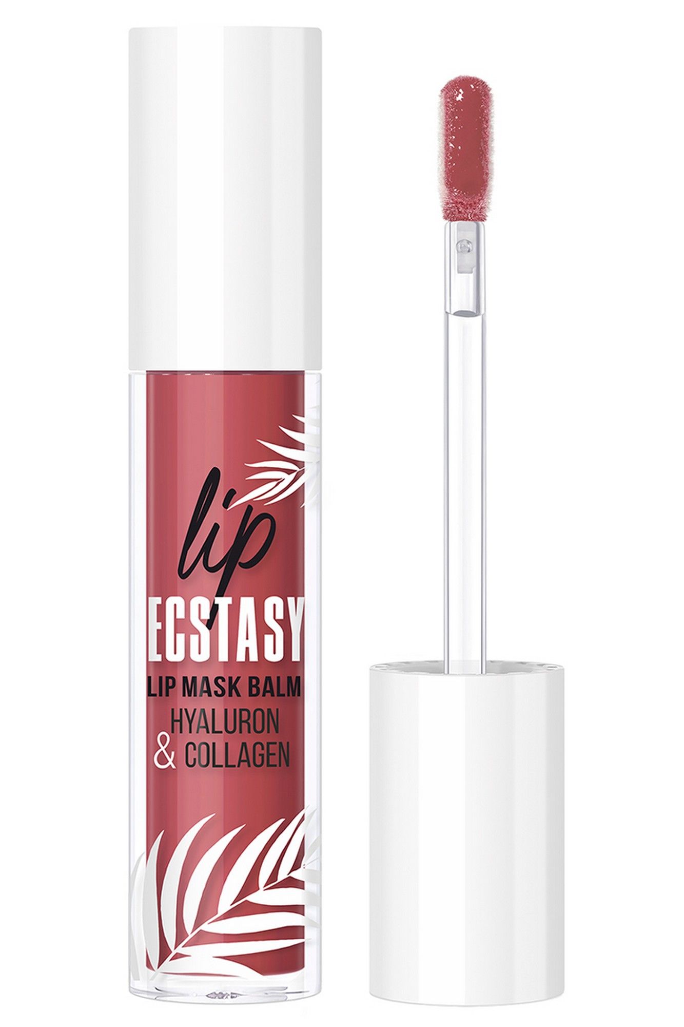 Блески и тинты LUXVISAGE LIP ECSTASY HYALURON & COLLAGEN 604 бежево-розовый