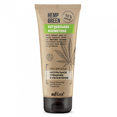 Для душа и ванны Belita Hemp green-Гель для ДУША <Натуральное очищение и увлажнение>