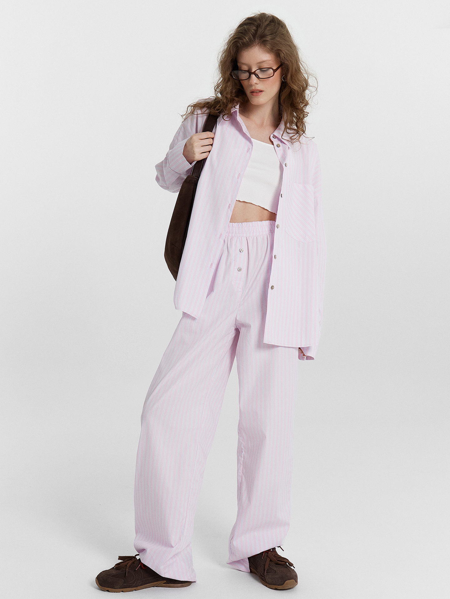 Брюки Mark Formelle 182512/24-32796П-9 розово_голубая_полоска