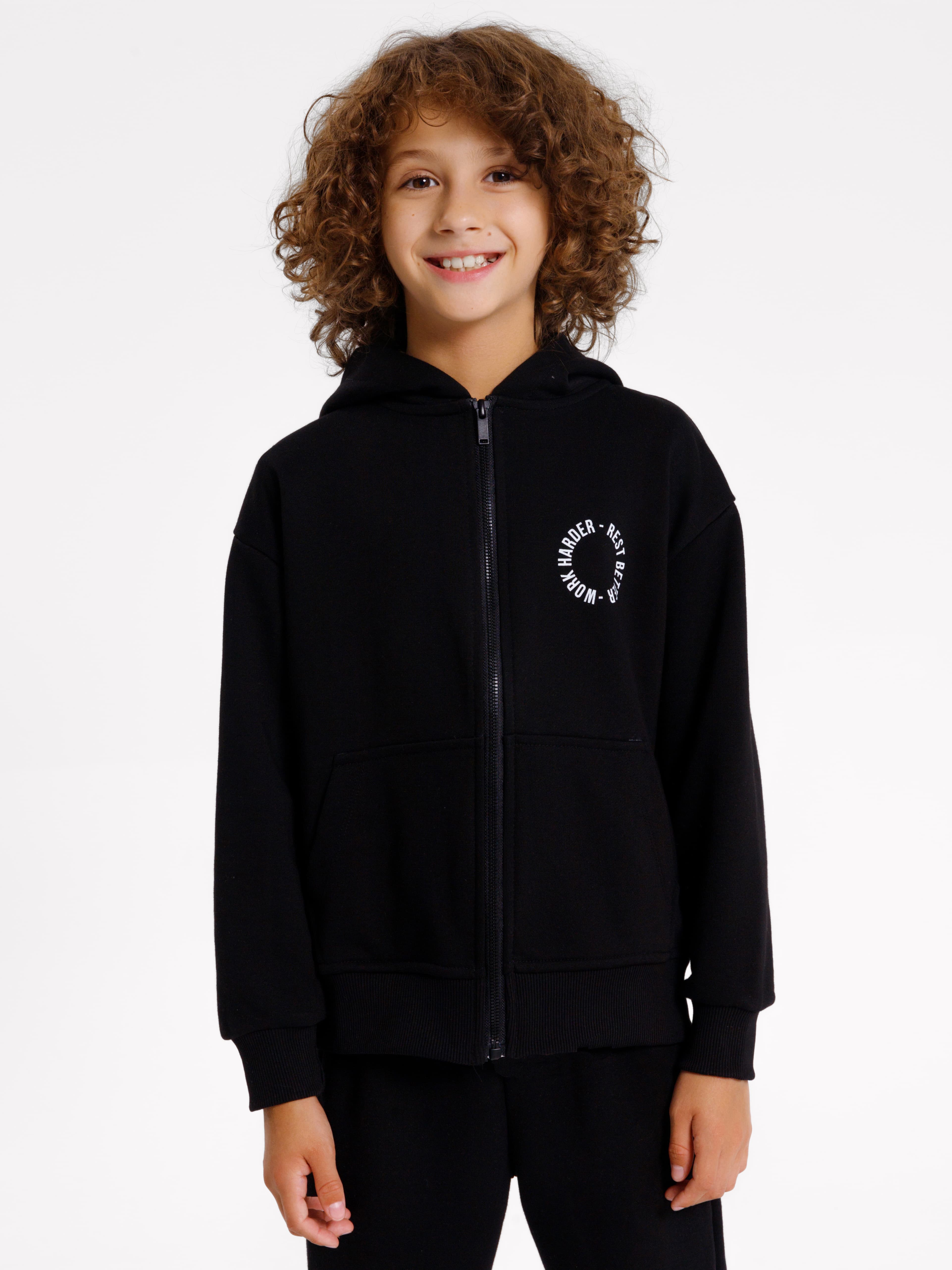 Жакеты и жилеты Mark Formelle 363332/22/24165П-7П черный_печать_1_сл_на_пол_4_сл_на_спинке