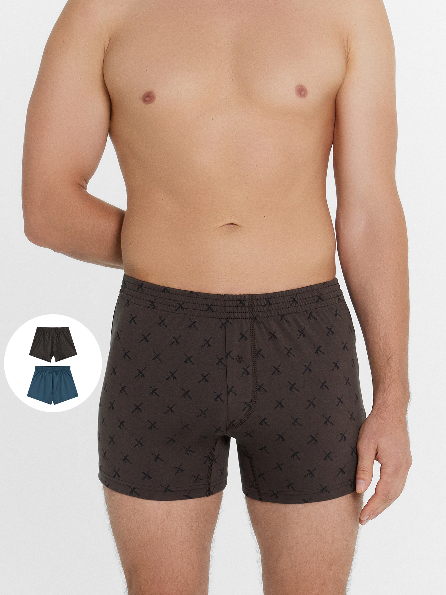 Нижнее белье Mark Formelle 411152-2/25-5254П-0 мечи_на_коричневом_темный_сланец