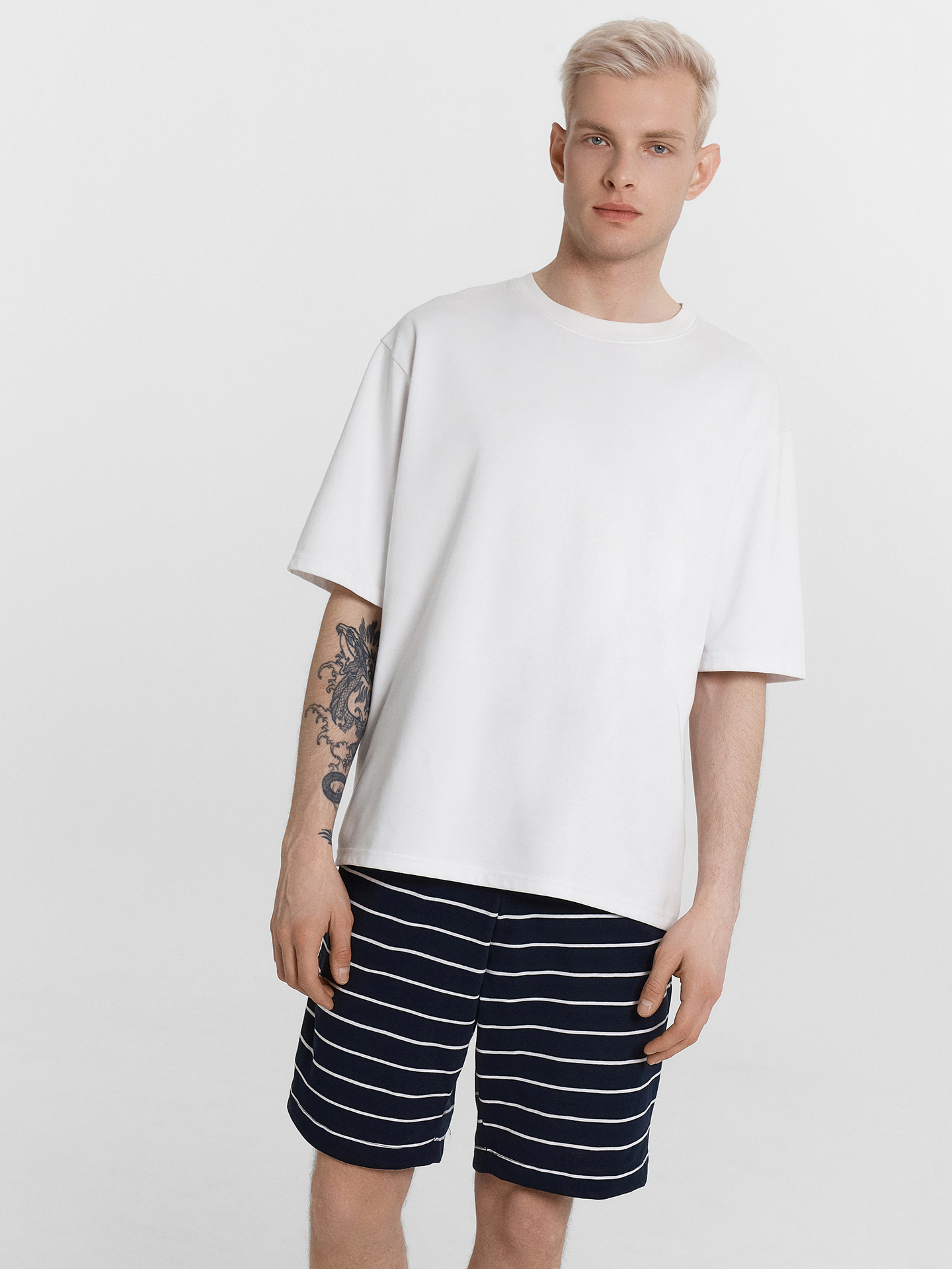 Брюки и шорты Mark Formelle 531027/25-5005ПП-0 белая_синяя_полоска